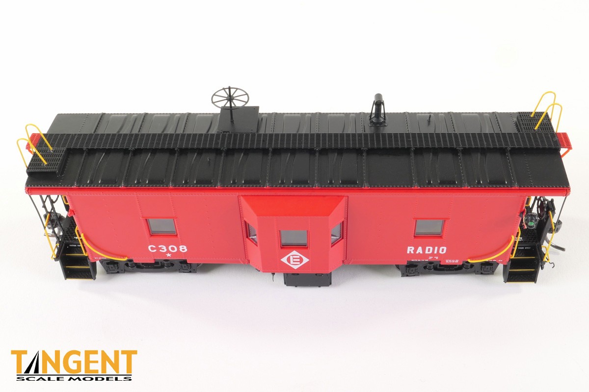 Tangent Scale Models ICC Erie Lackawanna Bay Window Caboose Red 60711 HO