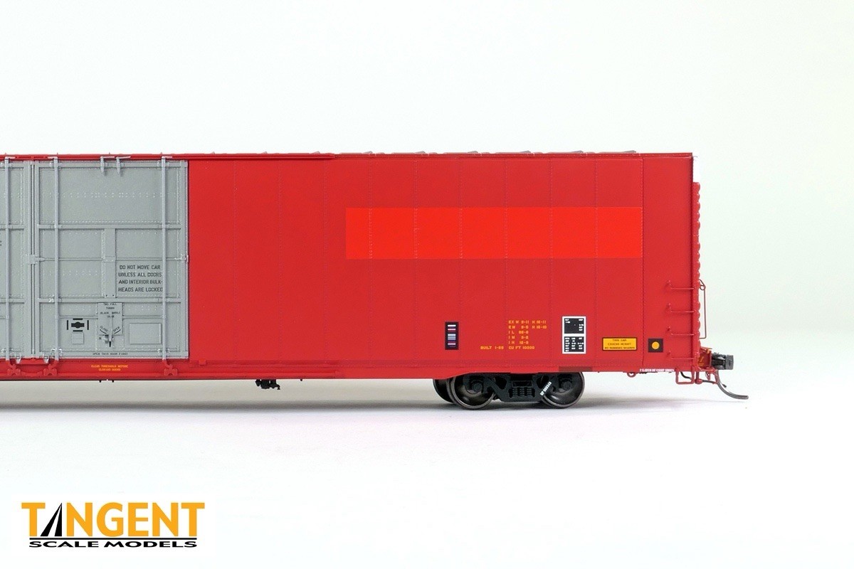 TANGENT HO Greenville 86′ Double Plug Door Box Car 25067 UP ex MKT 1984 Red