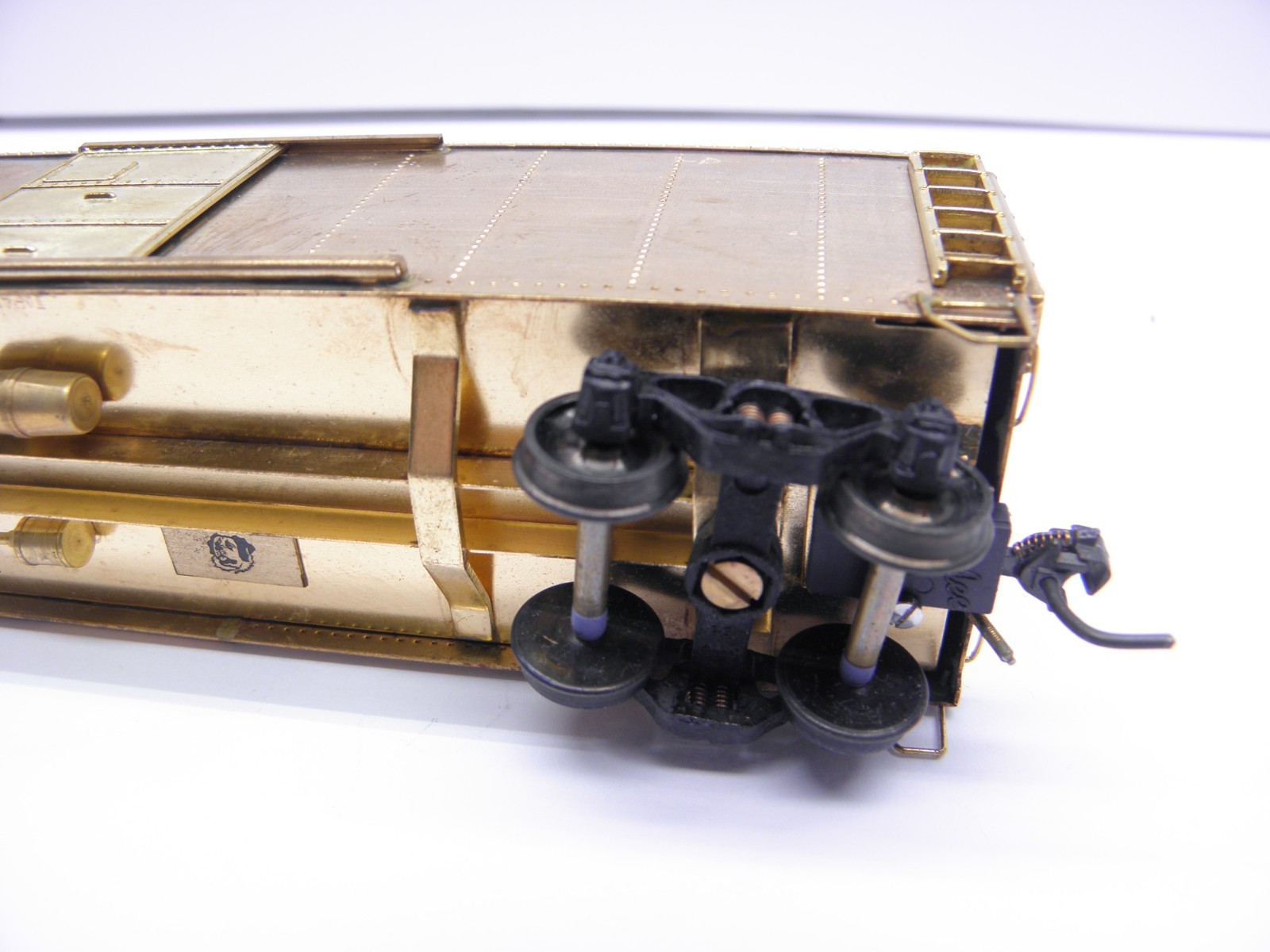 LAMBERT ASSOCIATES PRR BOXCAR UNPAINTED – HO SCALE- BRASS – JAPAN – NOS