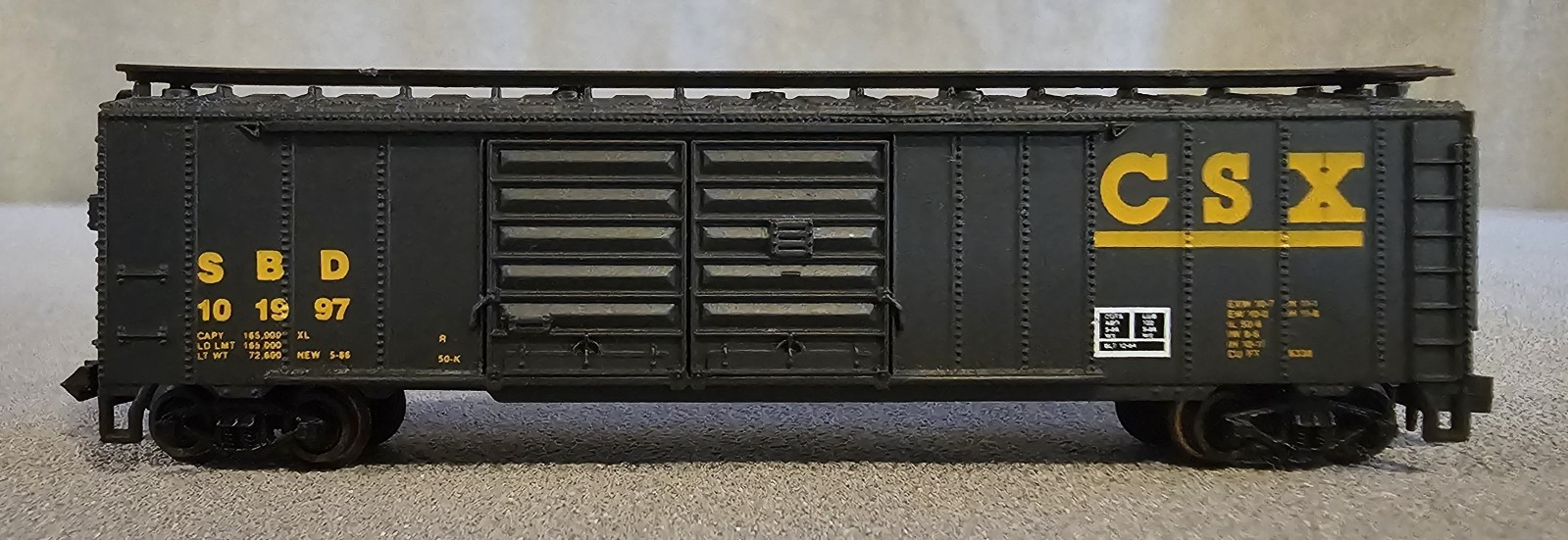 Life-Like N Scale 50′ CSX Double Door Box Car SBD 101997