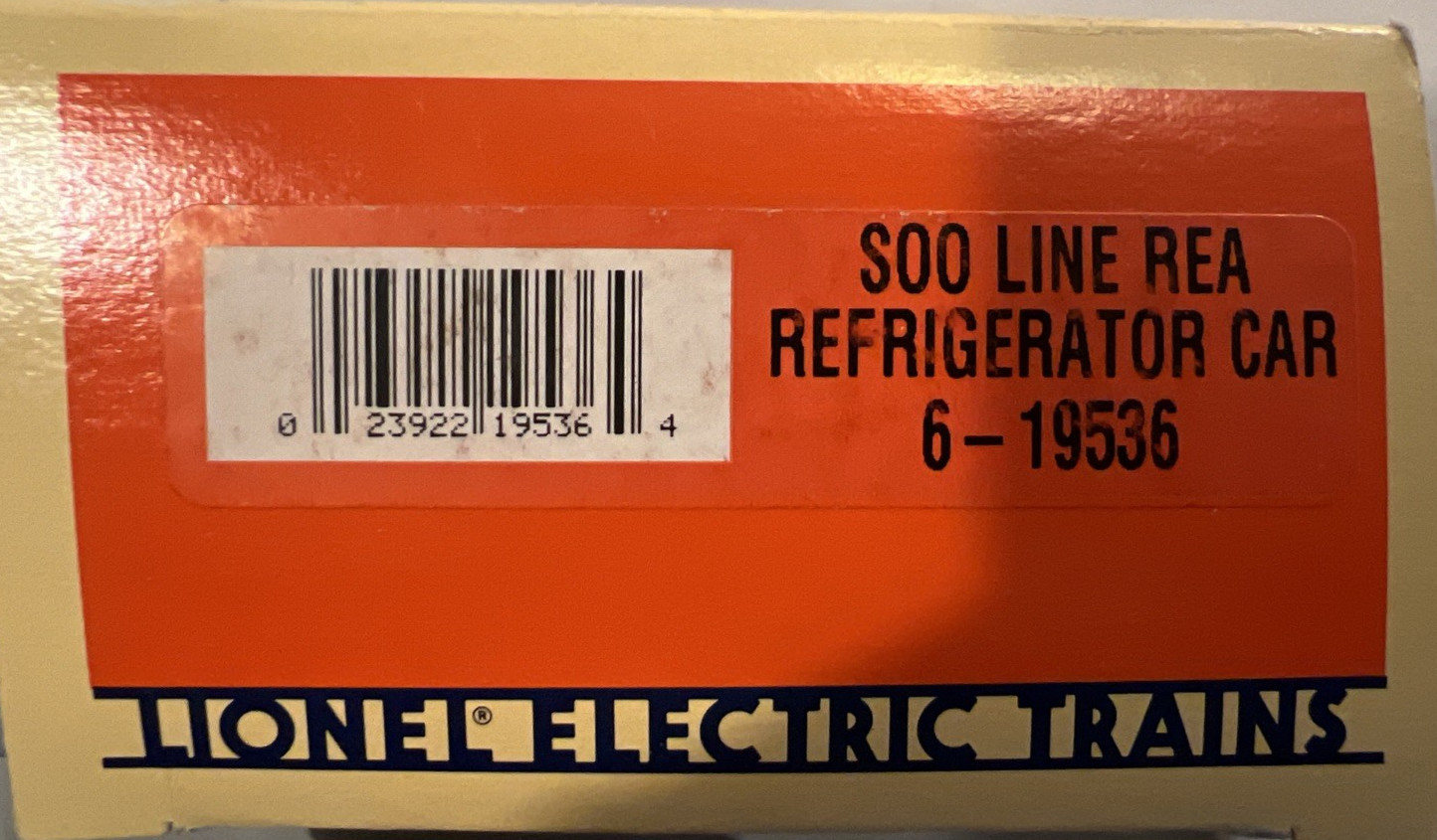 Lionel 6-19536 SOO Line Railway Express Agency Refrigerator Car-New In Orig Box