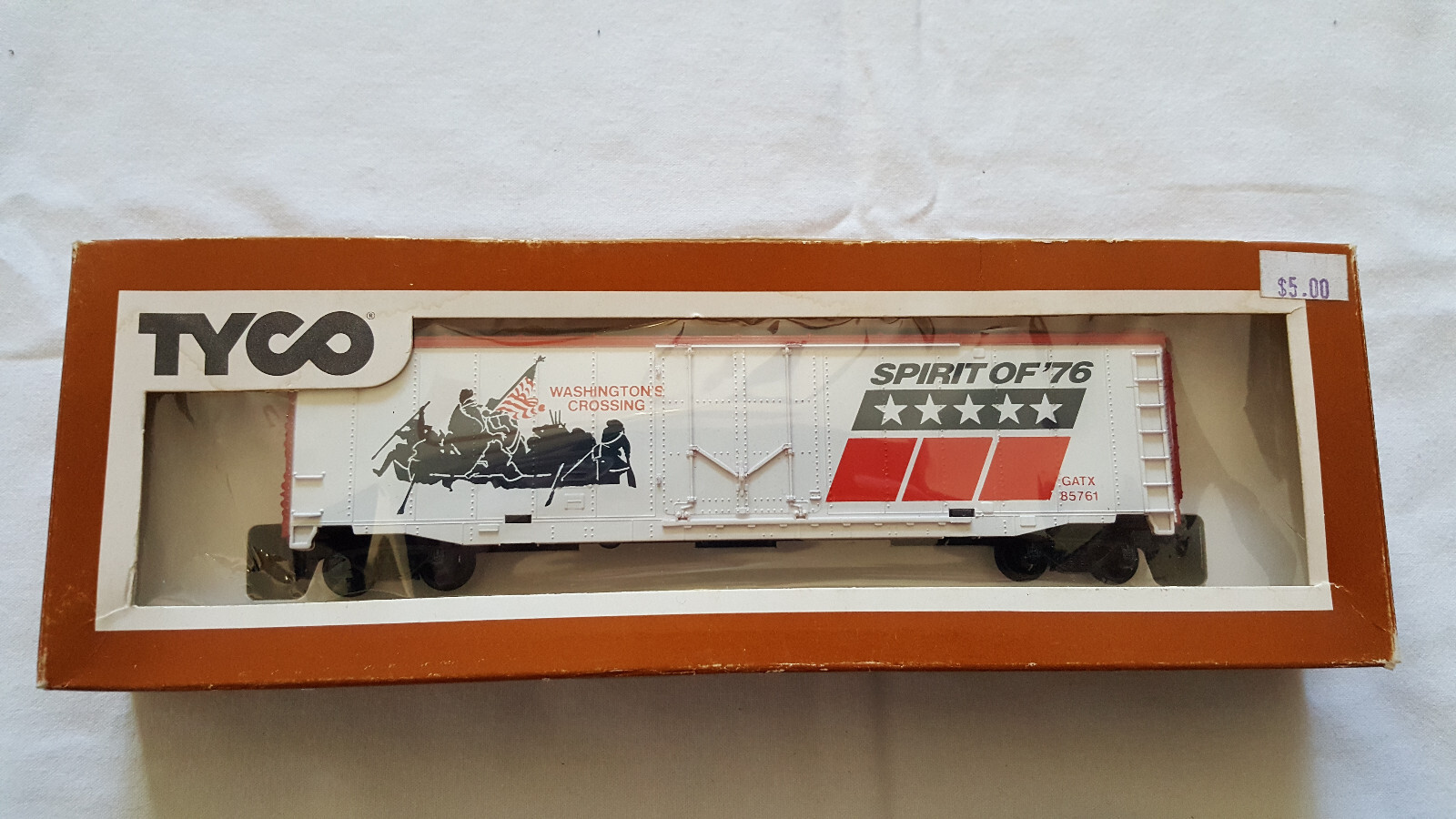 HO Scale Spirit of 76 Washingtons Crossing Patriotic Box Car 1:87 Model Railroad