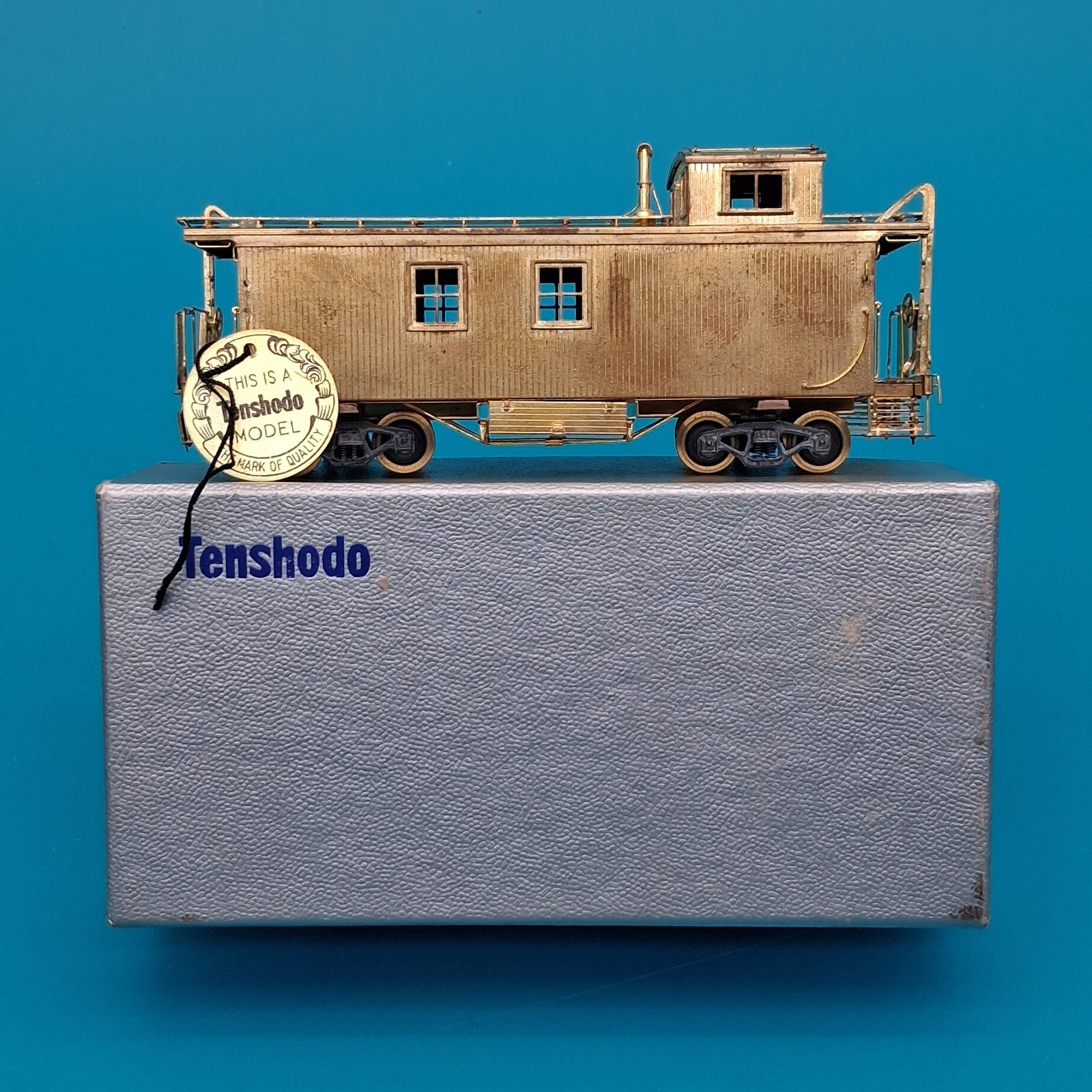 Tenshodo HO Scale Brass Caboose Unpainted Vintage Japan w/ Original Box