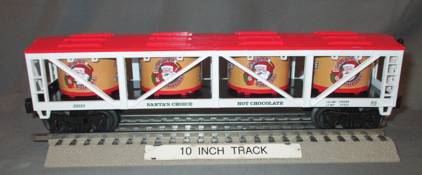 Lionel 23123 Christmas Santa’s Choice Hot Chocolate Vat Car O/027 ga. 2025