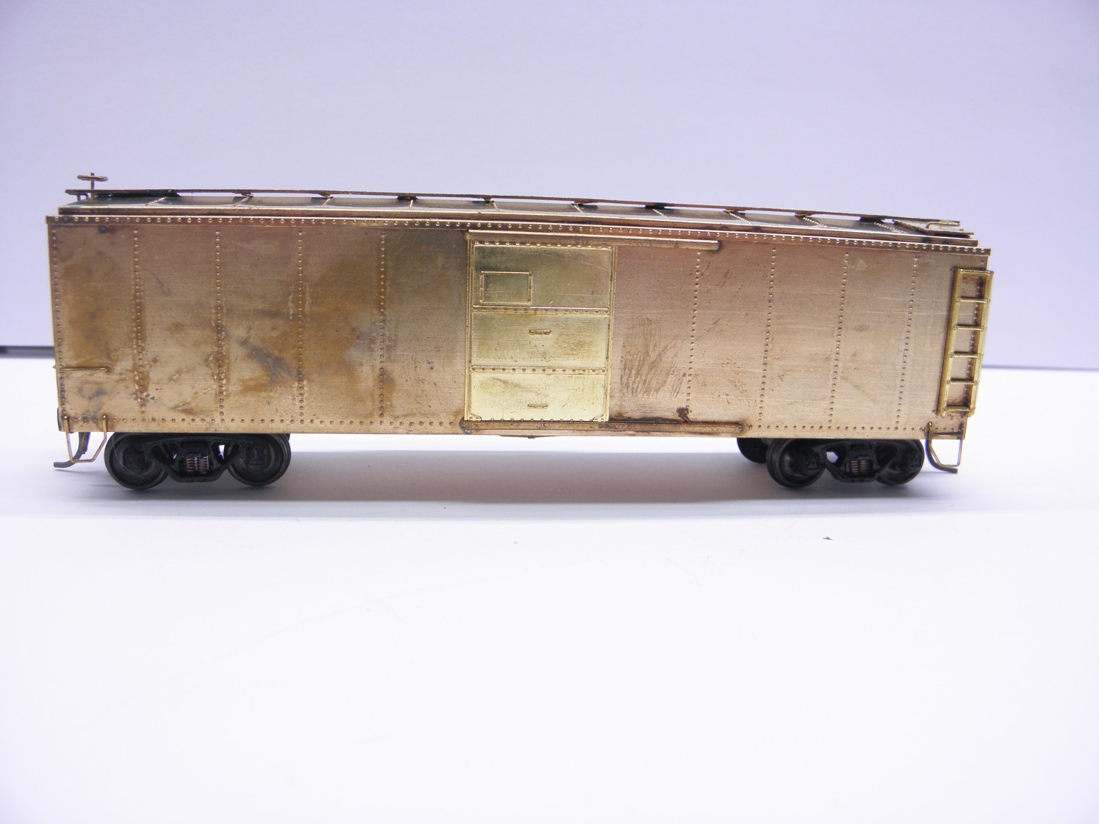 LAMBERT ASSOCIATES PRR BOXCAR UNPAINTED – HO SCALE- BRASS – JAPAN – NOS