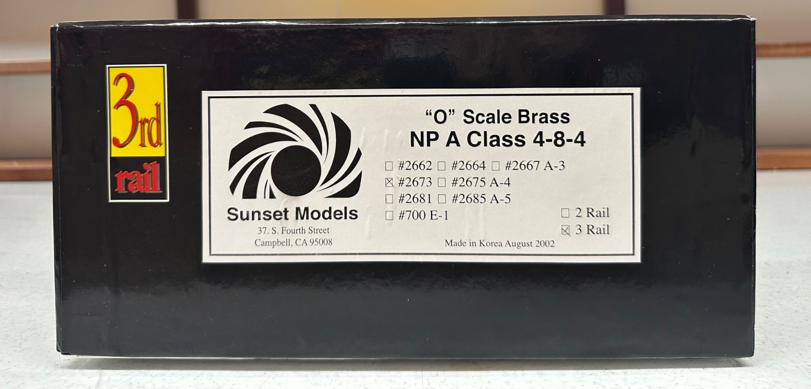 O Scale 3 Rail Sunset Models/3rd Rail Northern Pacific A Class 4-8-4 Steam LN