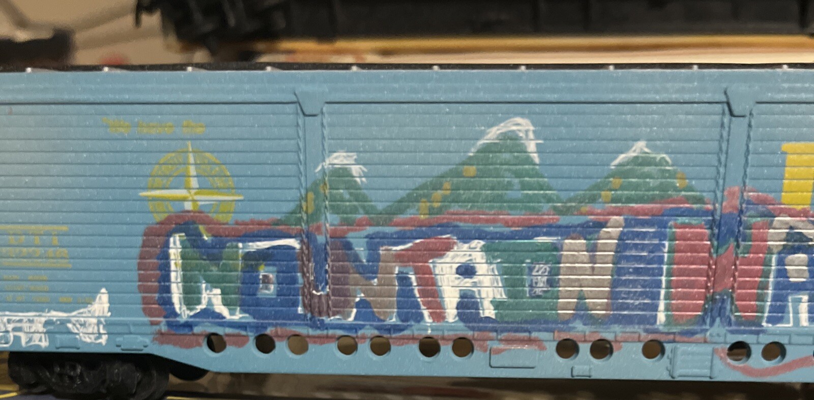 HO Scale Custom Graffiti + Weathered 50’ DT&I Box Car.