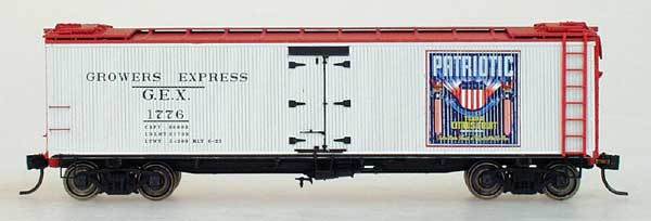 YesterYear Models N Scale Y6804P-01 Patriotic Citrus White GEX Refrigerator Car