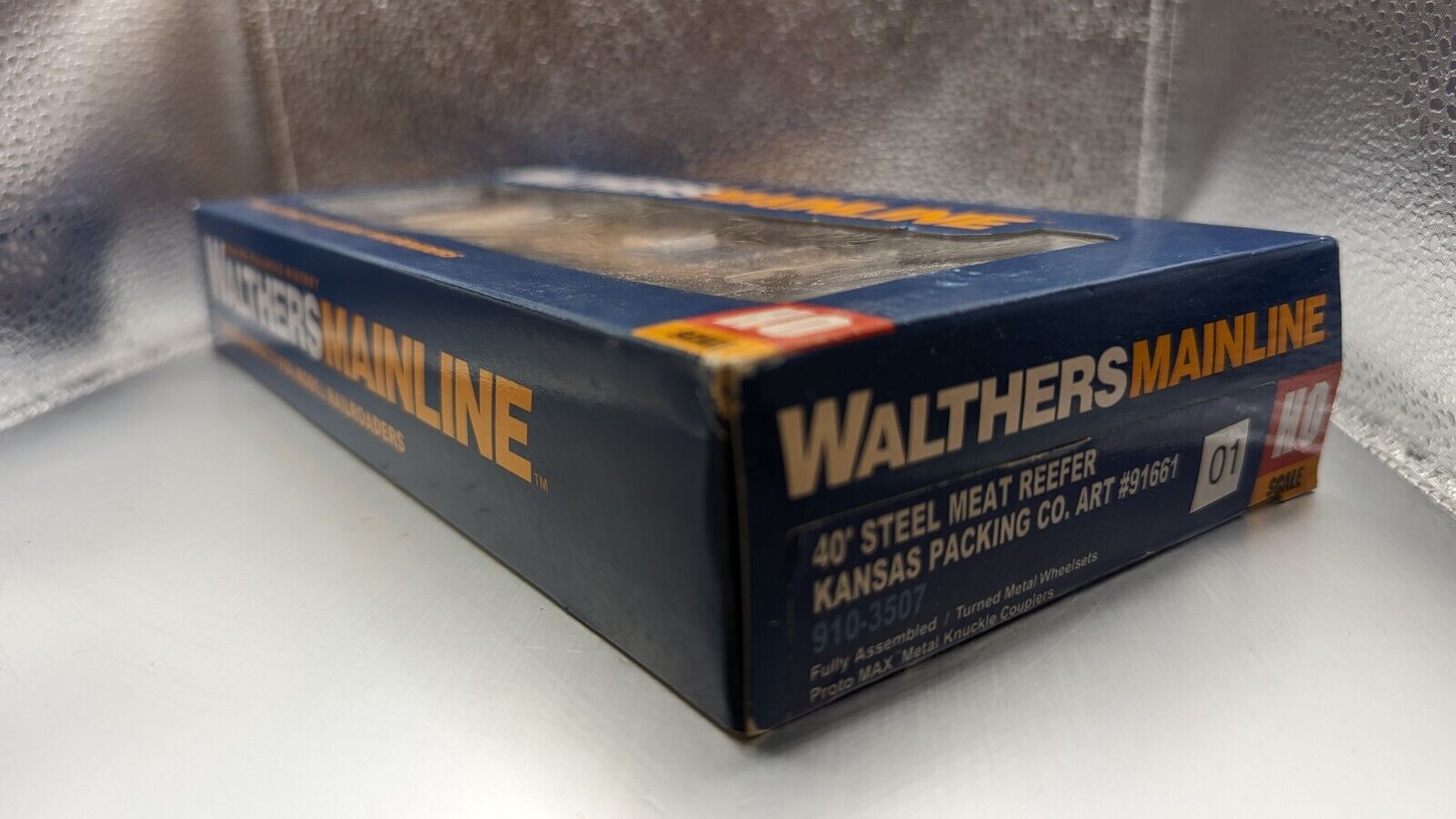 WALTHERS HO 40′ Steel Meat Reefer Kansas Packing Co. Art #91661 910-3507 Plastic