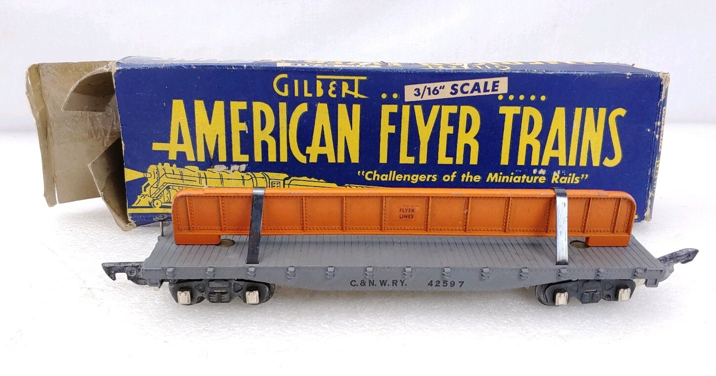 American Flyer By A.C. Gilbert 42597 Girder Car With Original Box