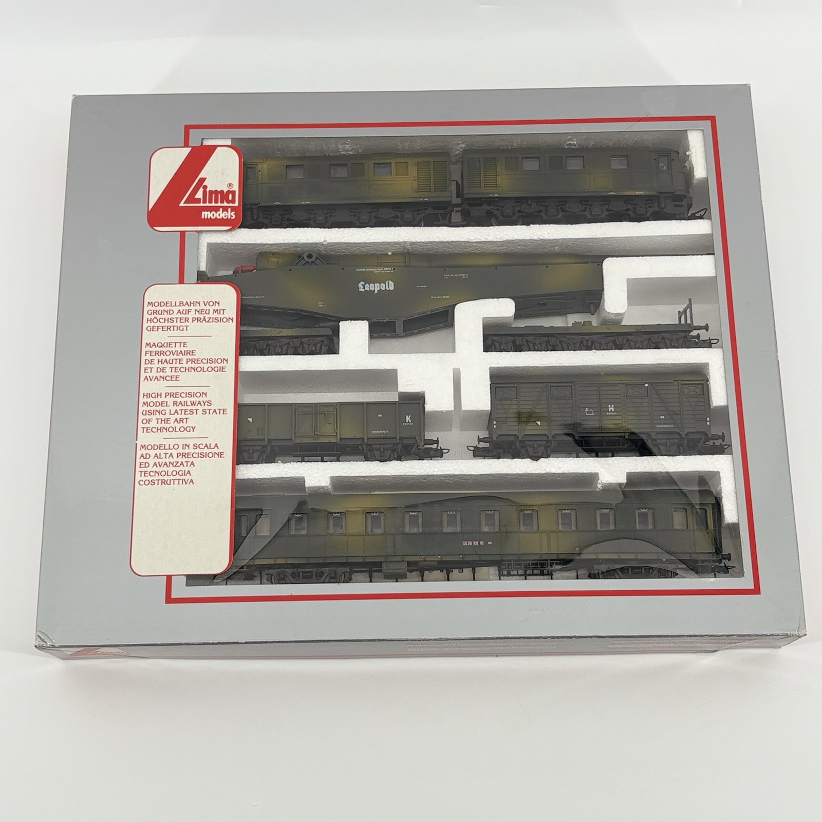 LIMA 149705L HO H0 GERMAN 280mm LEOPOLD RAILWAY GUN SET with DRG V 188 002 A B
