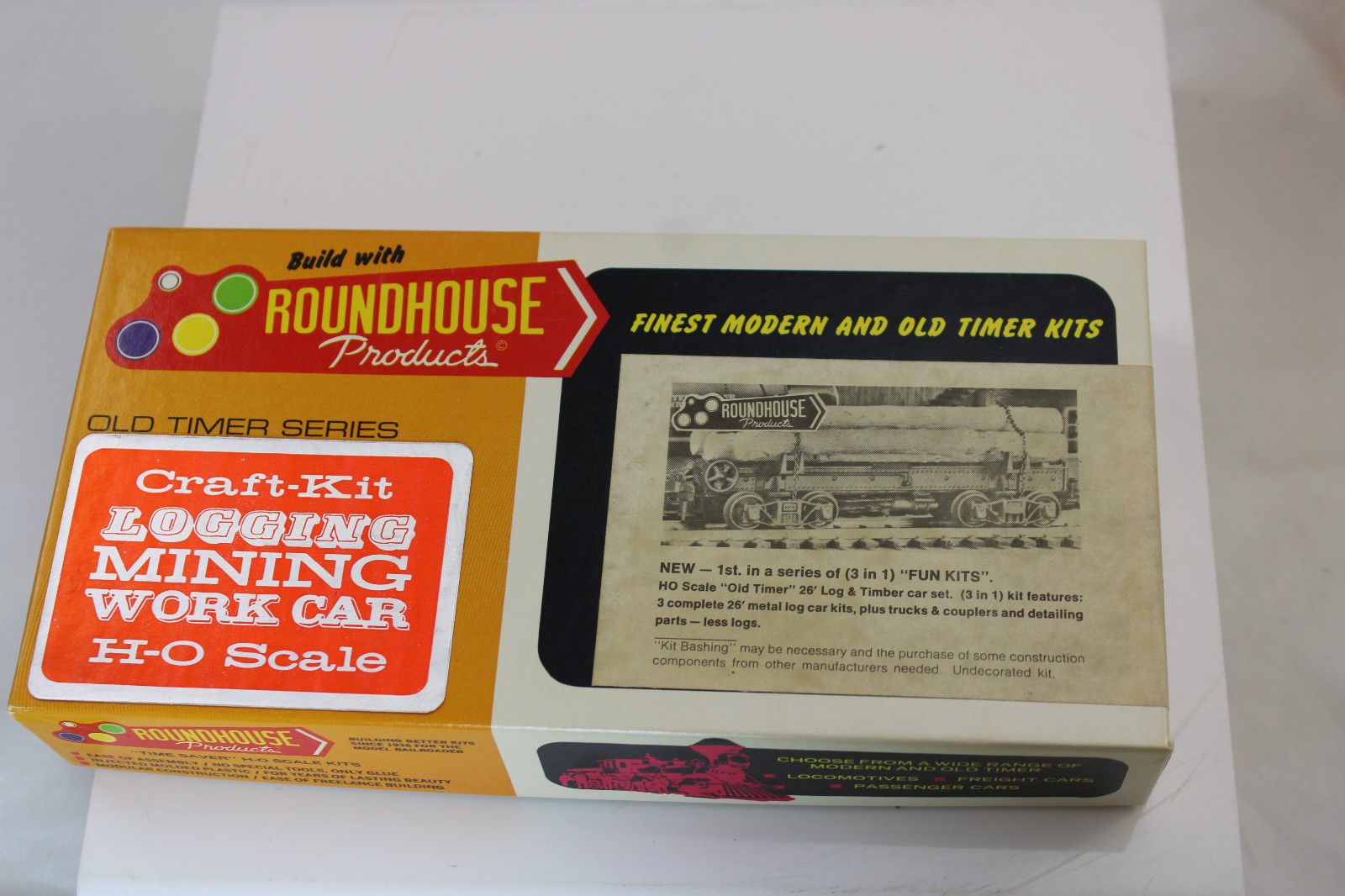 HO – Roundhouse – Track Cleaning, Wood Chip kits, log car kit – Choice