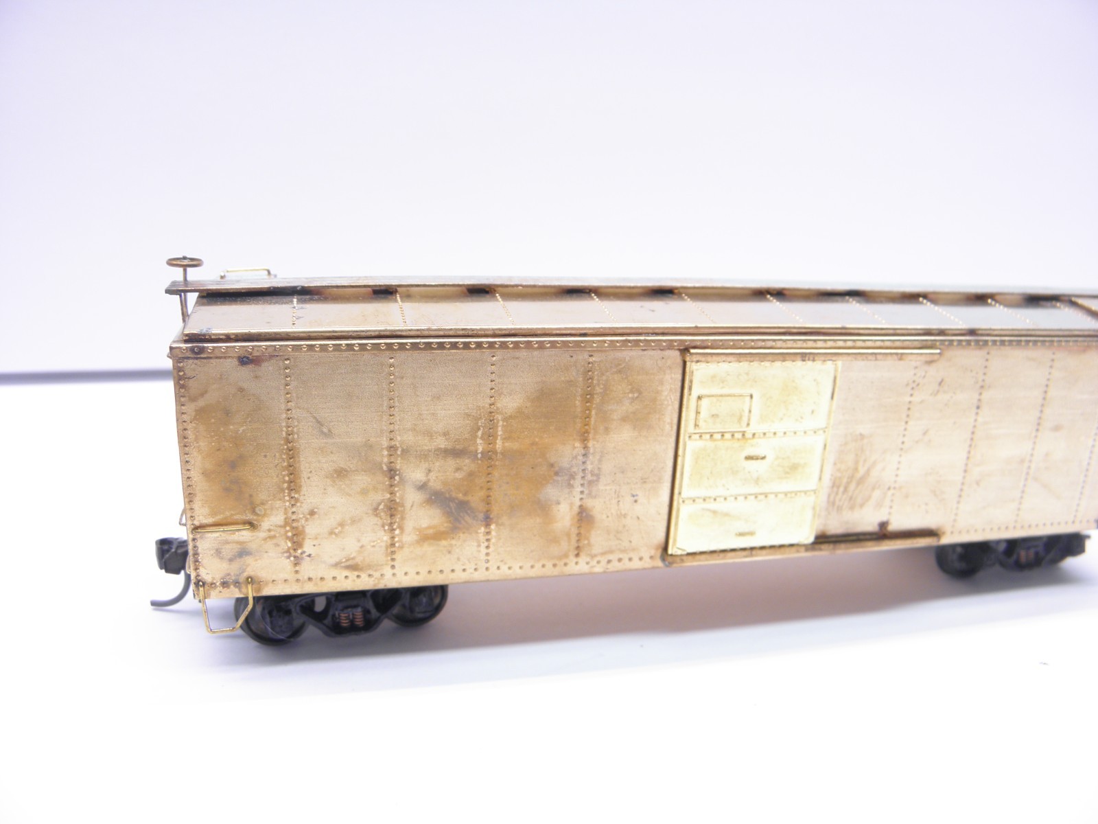 LAMBERT ASSOCIATES PRR BOXCAR UNPAINTED – HO SCALE- BRASS – JAPAN – NOS