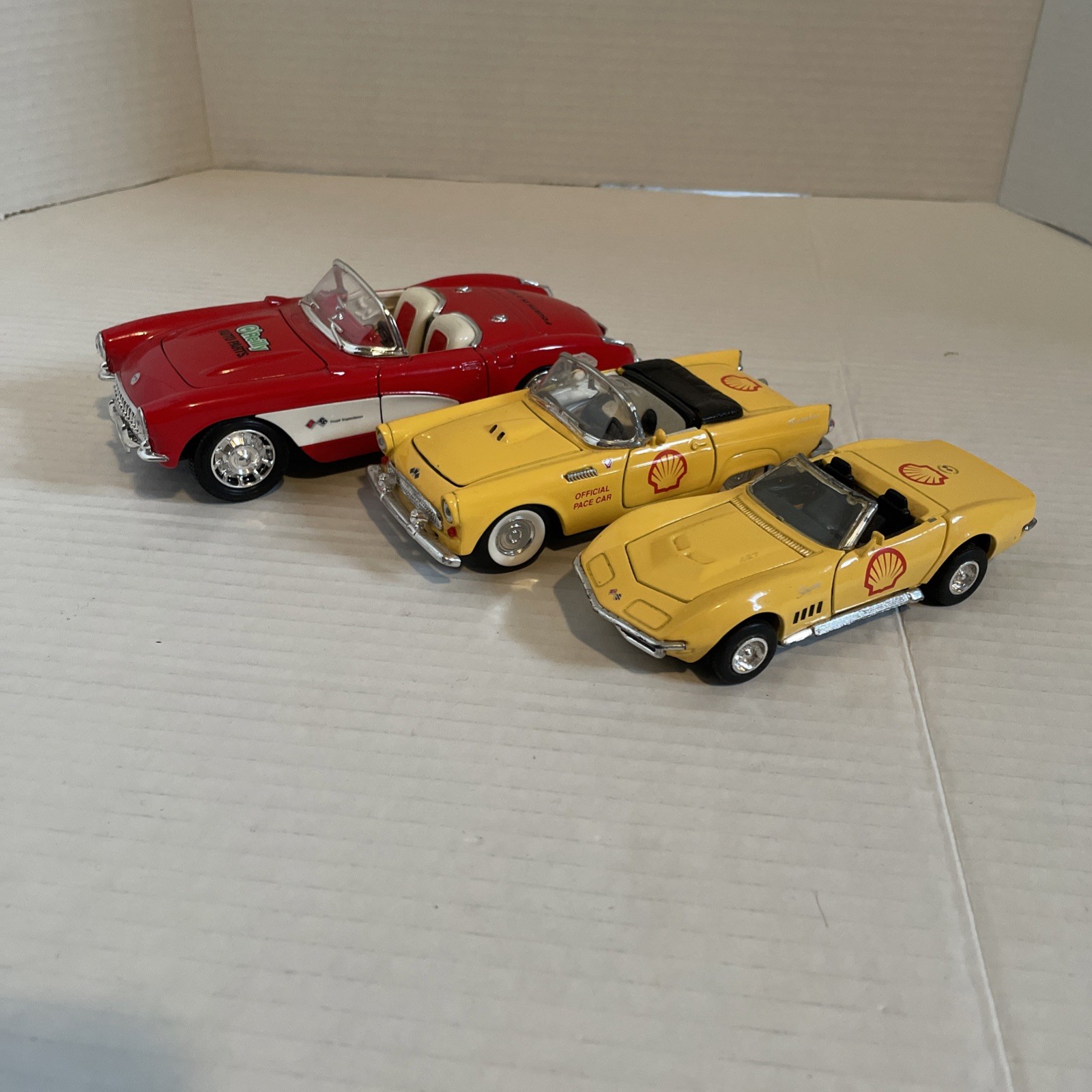 Lot Of 3 Shell Pace Cars And O’Reilly Auto Parts Car Collectibles