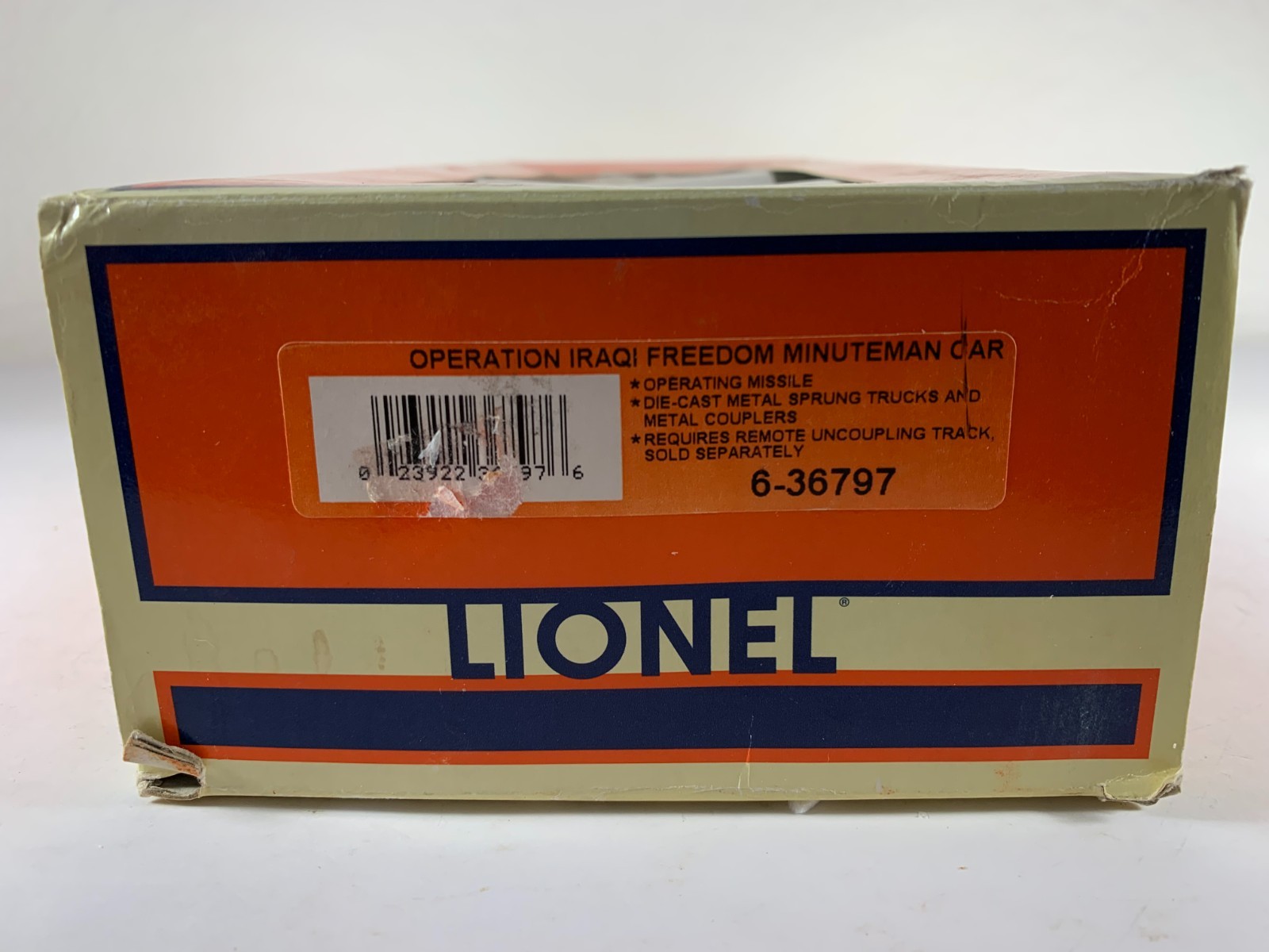 LIONEL 6-36797, OPERATION IRAQI FREEDOM MISSILEMAN CAR, NIB (2003)