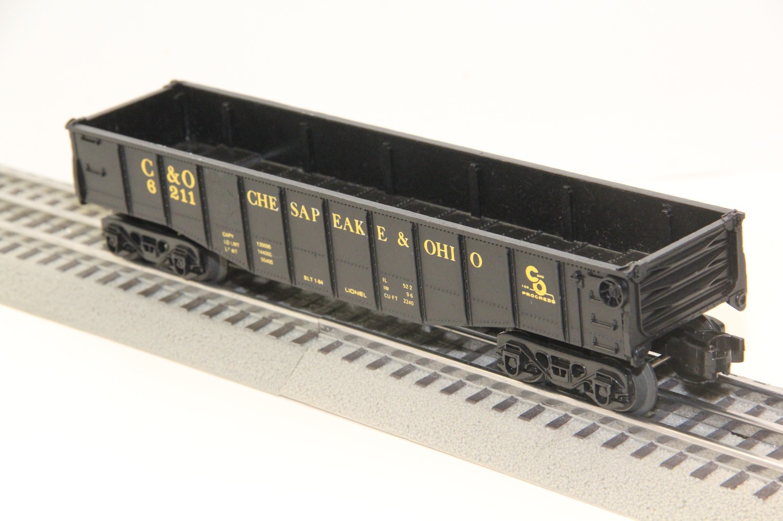 Lionel, O, 6-6211, Chesapeake & Ohio, Long Gondola, #6211, C-7 EX/NB