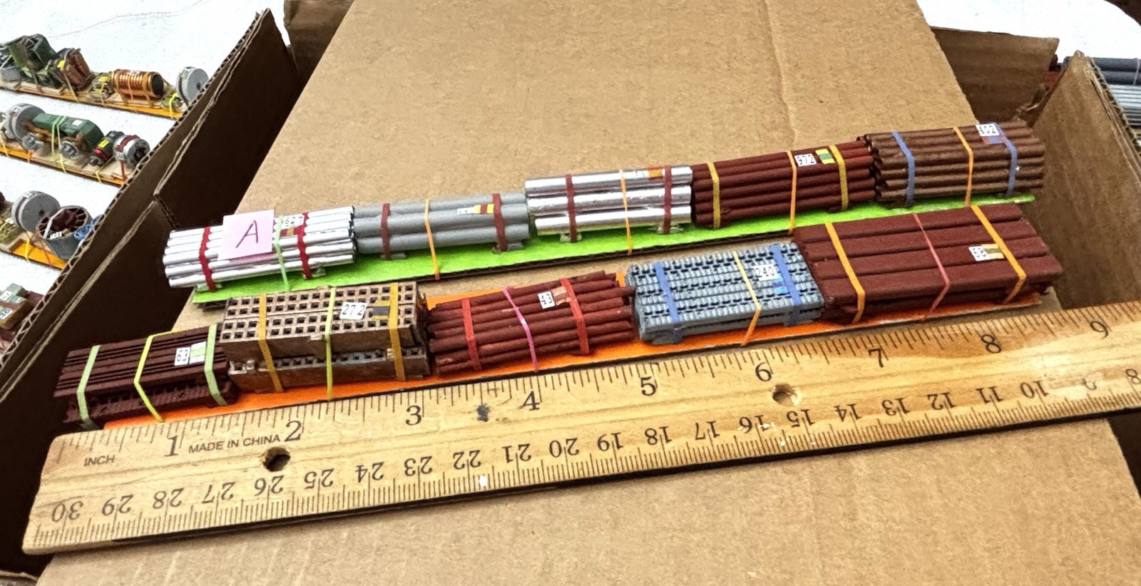 💥HO Scale Flatbed Loads ~ Handmade – You choose, in sets of 2. Pls read descrip