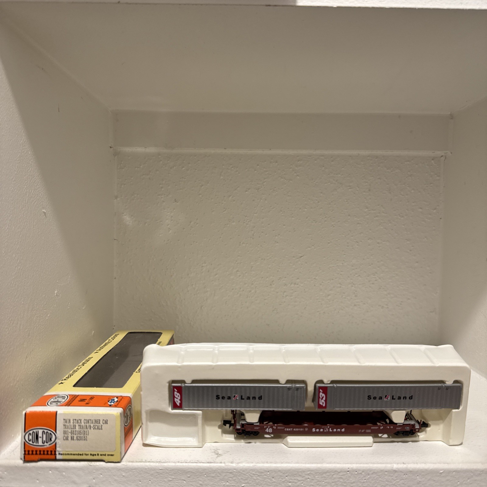 Con-Cor Twin Stack Container Car CSXT 620151 Sea Land Containers