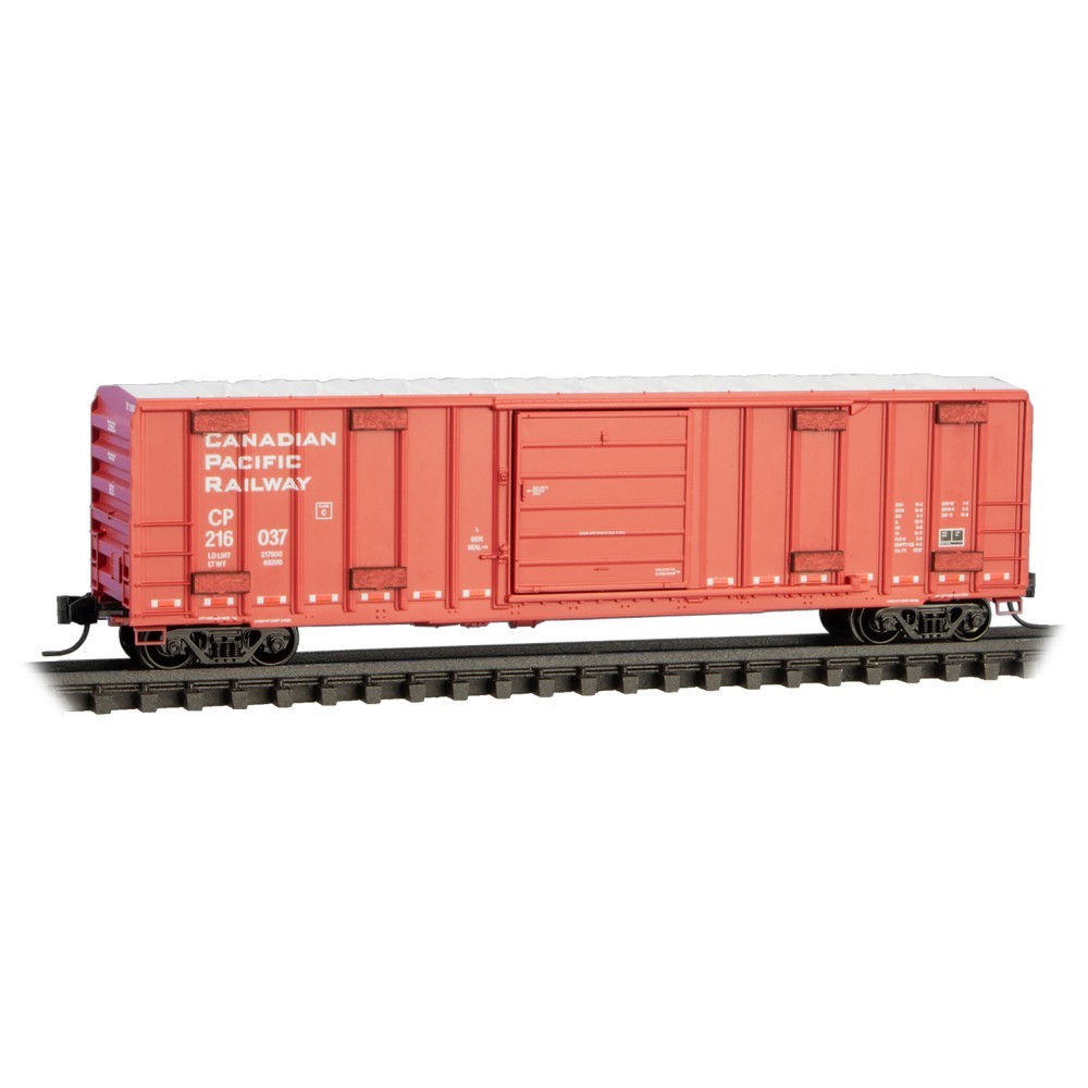 N MICRO TRAINS 025 00 416 CP Canadian Pacific 50′ Rib Side Boxcar, s door 216037