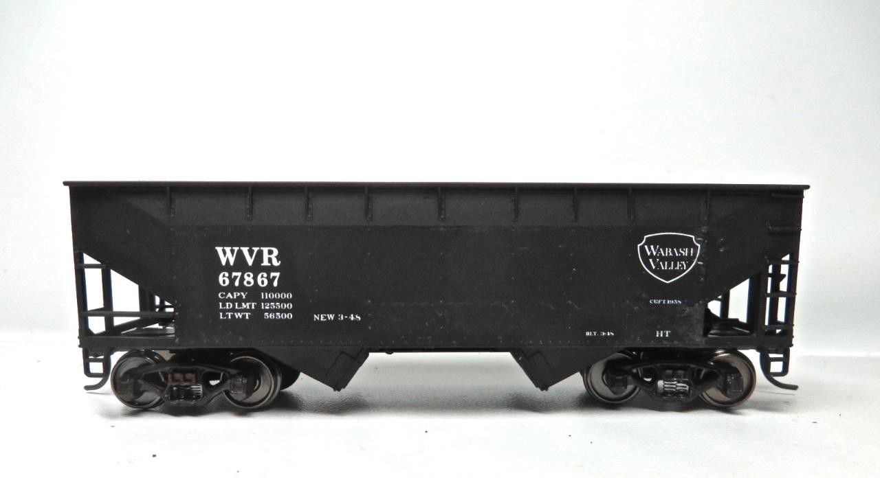 HO 4 Different Types of Kadee Wabash Valley Coal Hoppers Different Car Numbers