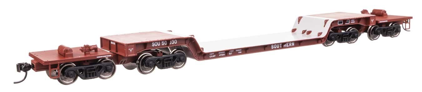 Walthers Mainline HO 910-50235 Southern 81′ 8-Axle Depressed Center Flatcar