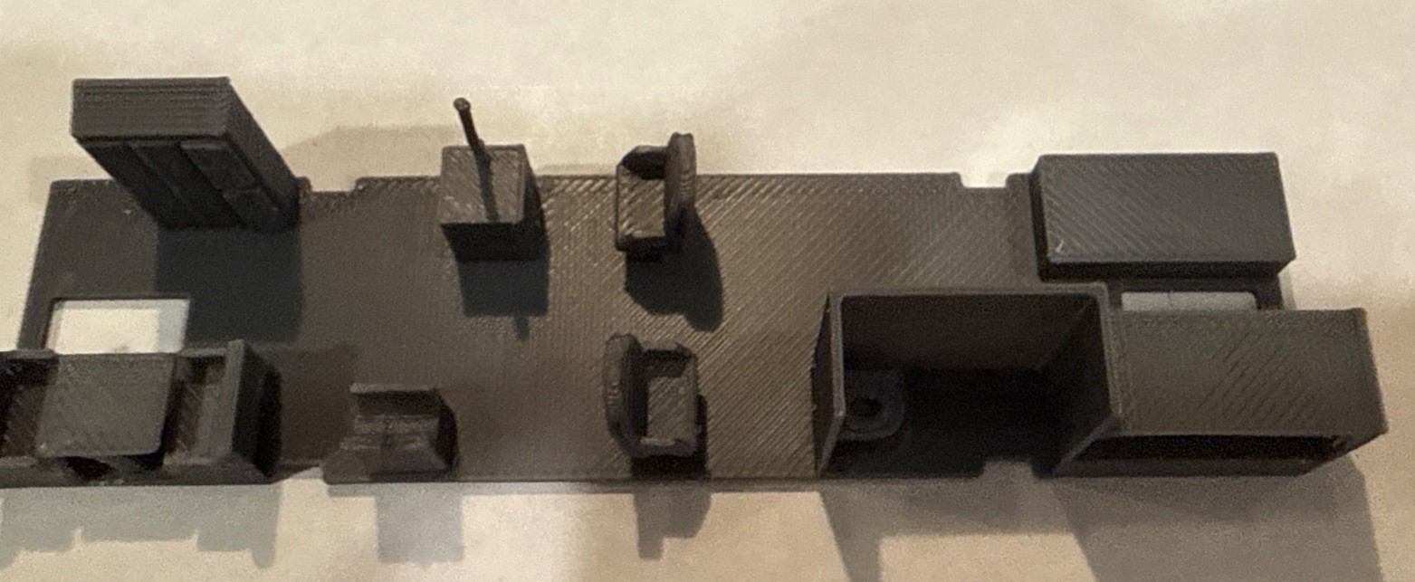 HO Scale Bay Window Caboose Interior Gray Fits Athearn Very Clean 3-D Print