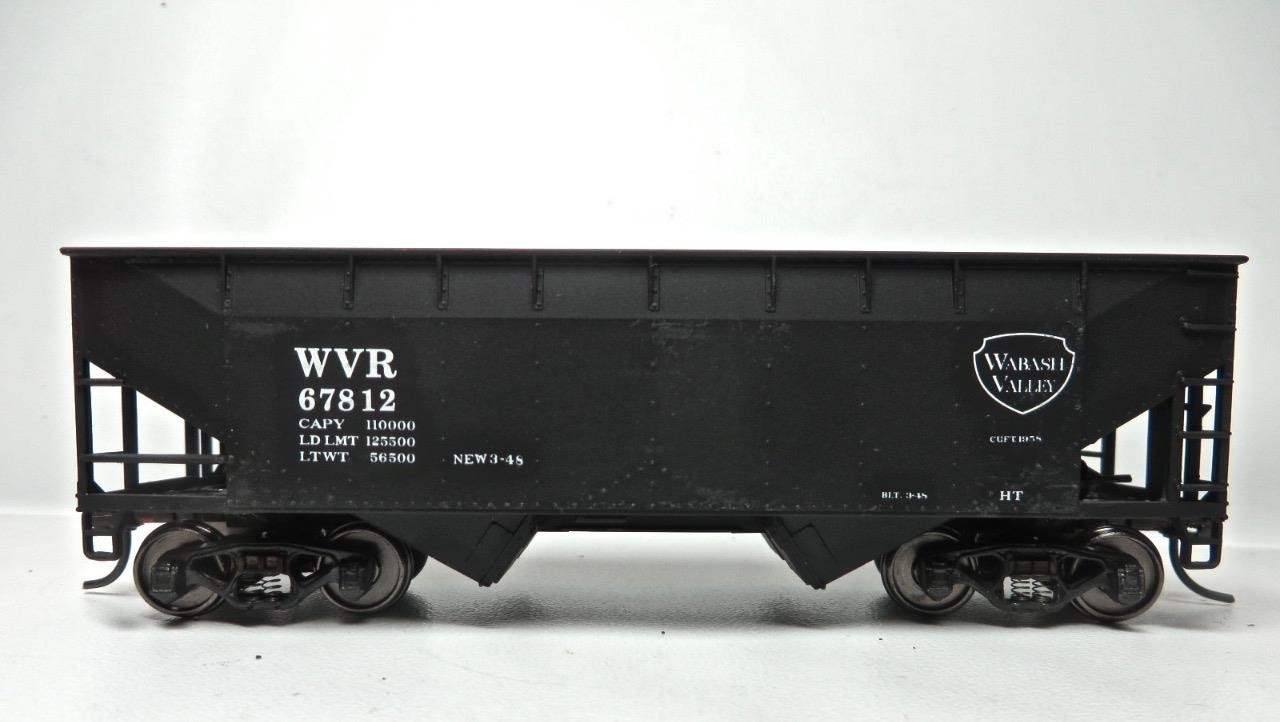 HO 4 Different Types of Kadee Wabash Valley Coal Hoppers Different Car Numbers