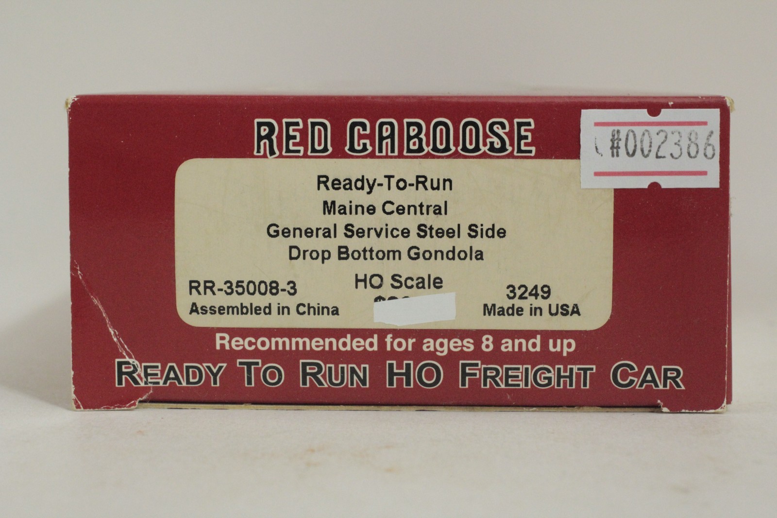 Red Caboose HO Scale Maine Central MEC #3249 Steel Side Drop Bottom Gondola
