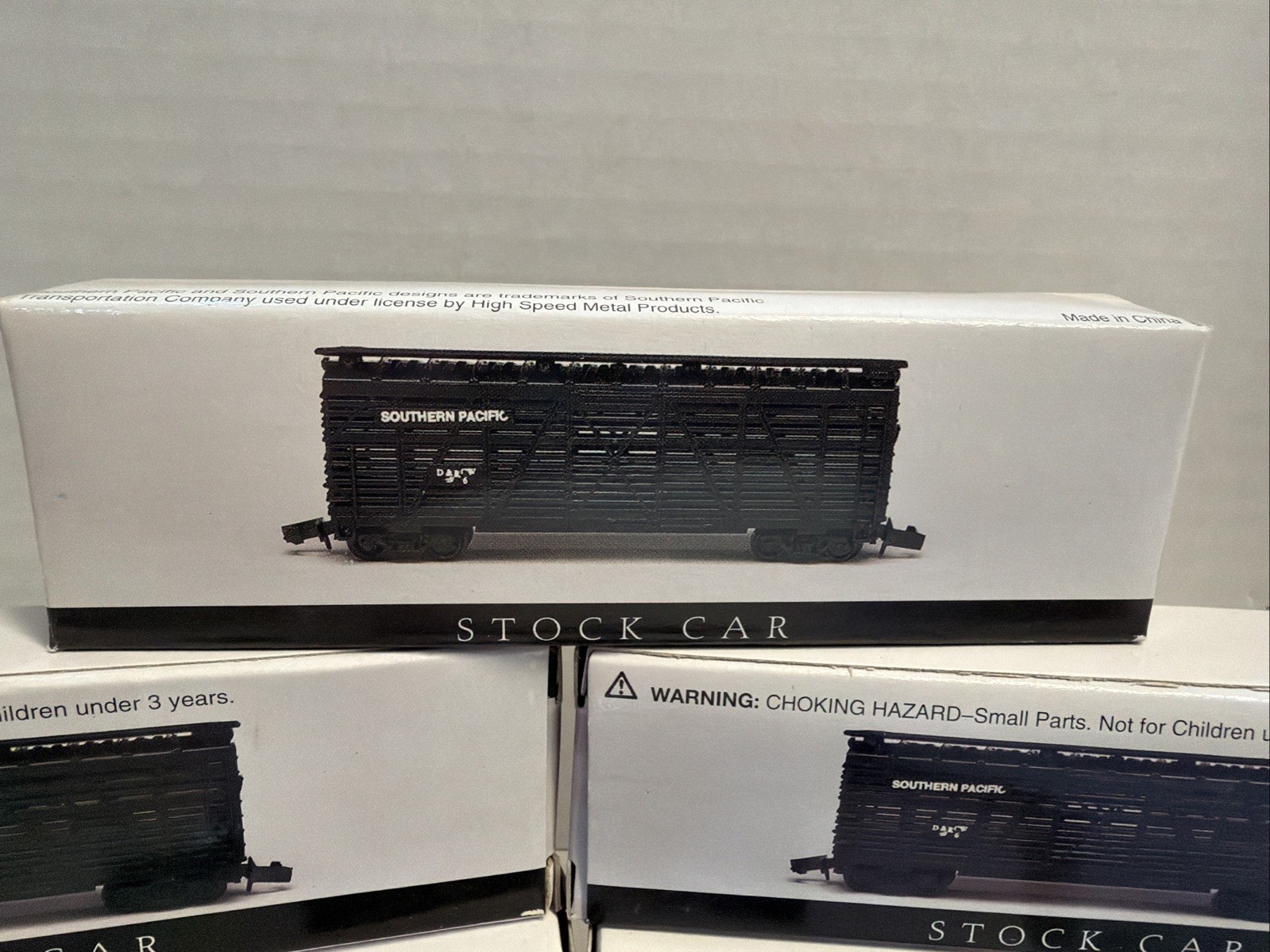 N Scale Southern Pacific Stock Car, Lot of 6 New In Box.