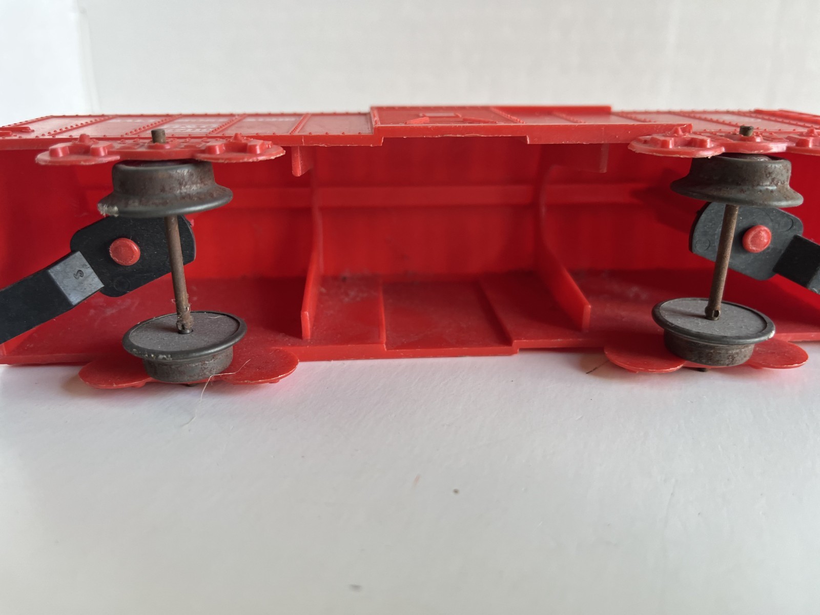 MARX 467110 – O Gauge – BALTIMORE & OHIO (B&O) – 4-Wheel Red BOXCAR – #4!