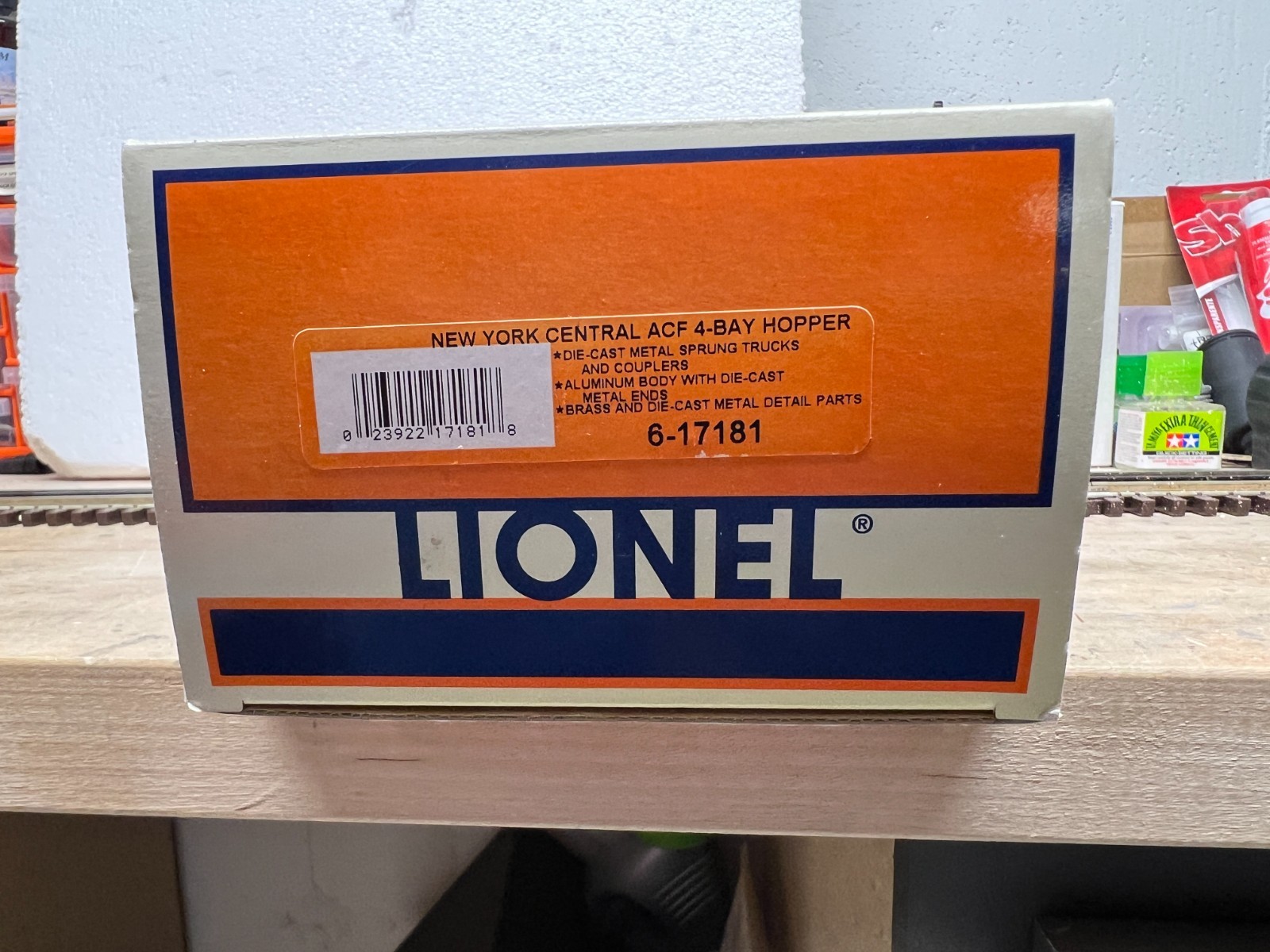 LIONEL 6-17181 NEW YORK CENTRAL ACF 4-BAY HOPPER ALUMINIUM BODY #892138 #1