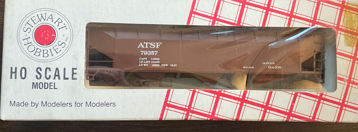 Stewart Hobbies HO Scale Kit #10319 70 ton Hopper 9 Panel ATSF #79357 LNIB