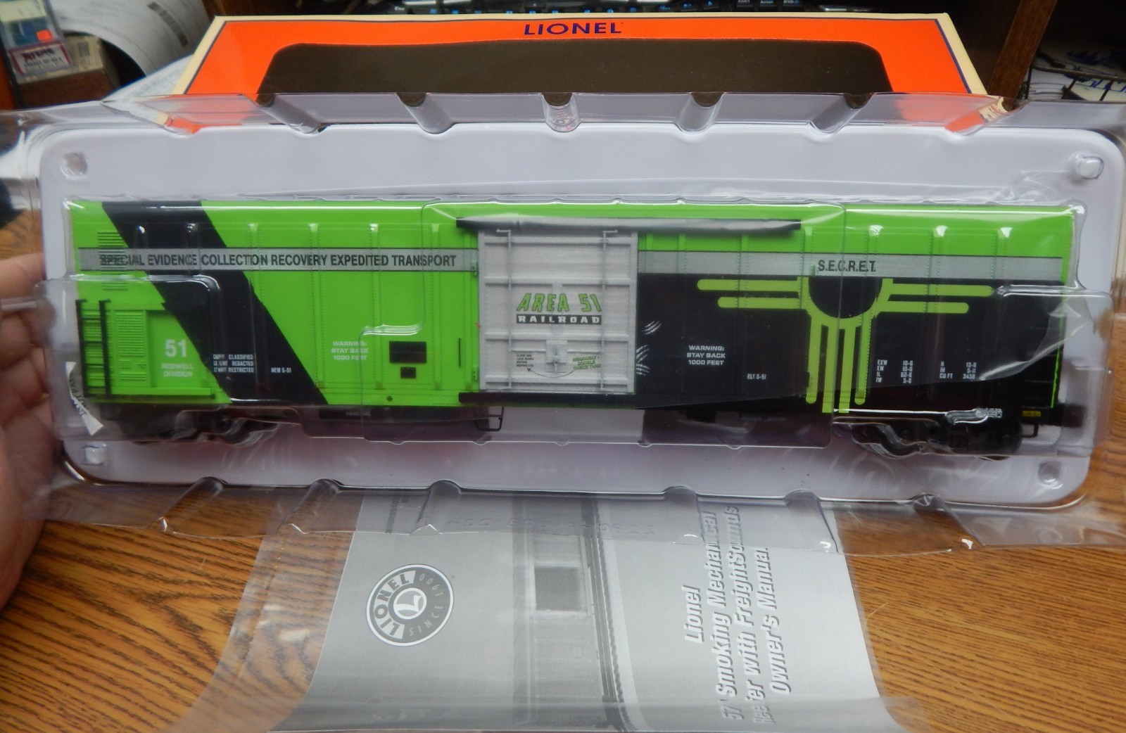 LIONEL 2026470 AREA 51 SMOKING 57′ MECHANICAL REEFER NIB O GAUGE RARE LQQK