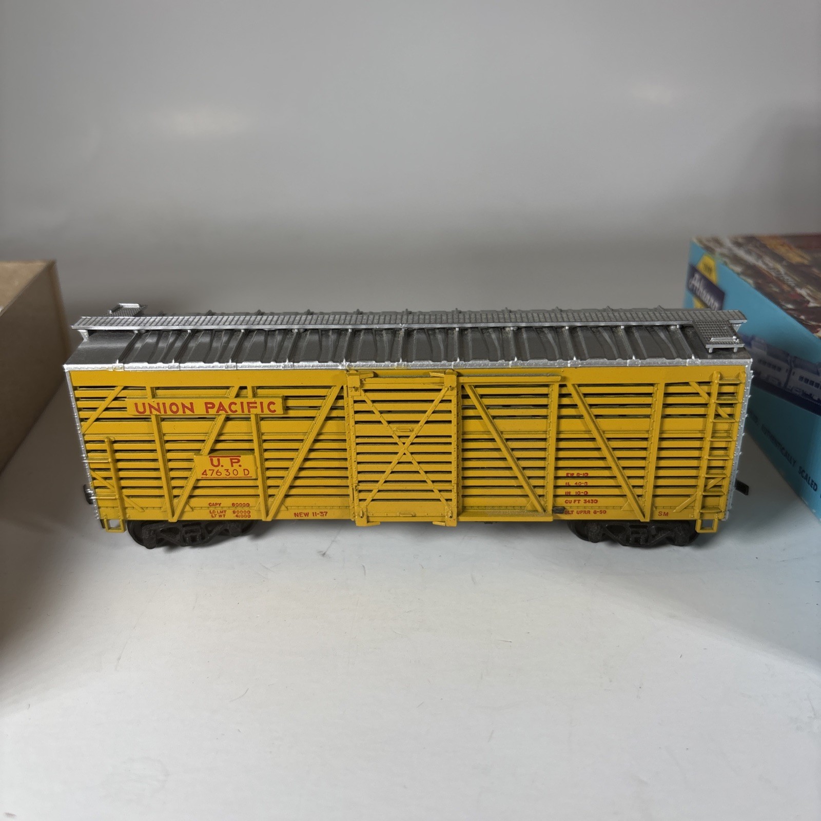 Athearn #1779 HO Scale Union Pacific 40′ Stock Car #47630 – Ready To Go