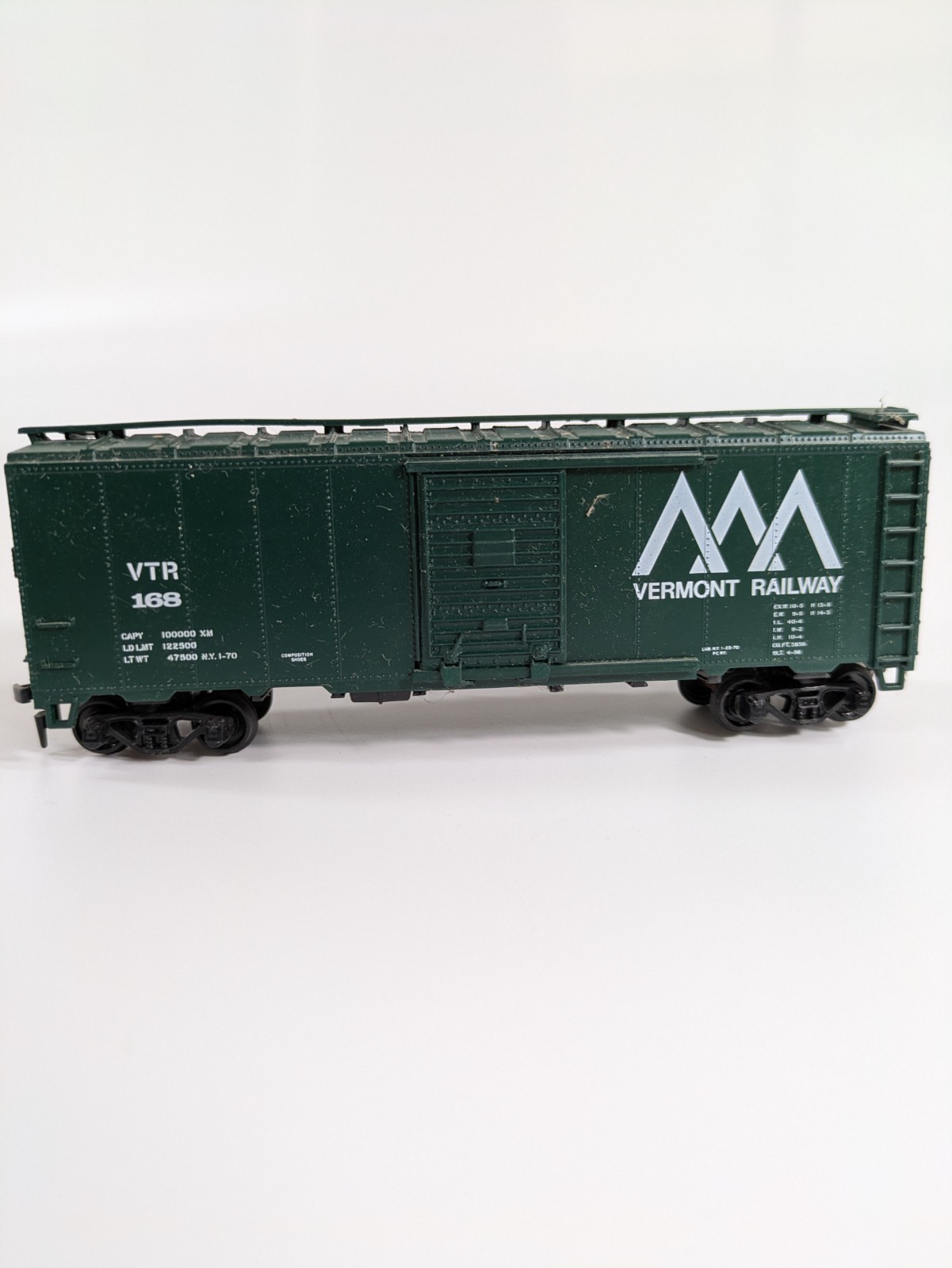 40′ Vermont Railway BoxCar VTR #168 Green