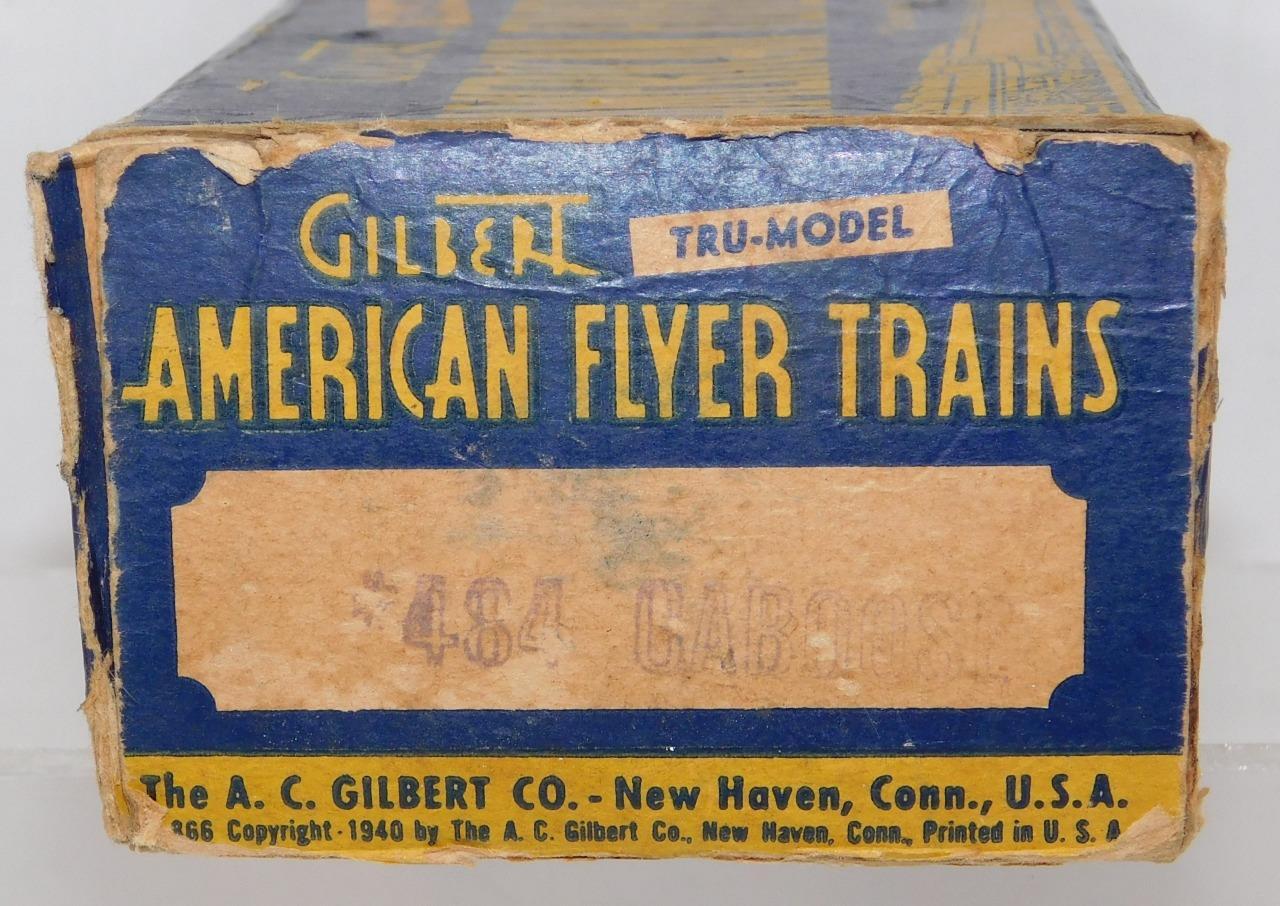 PREWAR American Flyer Freight Set THREE CARS O Gauge Link 476 478 484 BOXED Shel