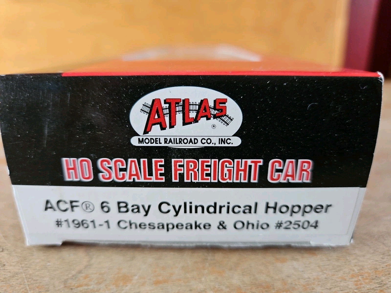 Atlas HO 1961-1 Chesapeake & Ohio ACF 6-Bay Cylindrical Hopper #2504 NEW IN BOX
