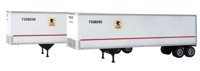 Walthers HO Scale 40′ Trailmobile Trailer 2-Pack ~ US Postal Service ~ 949-2517