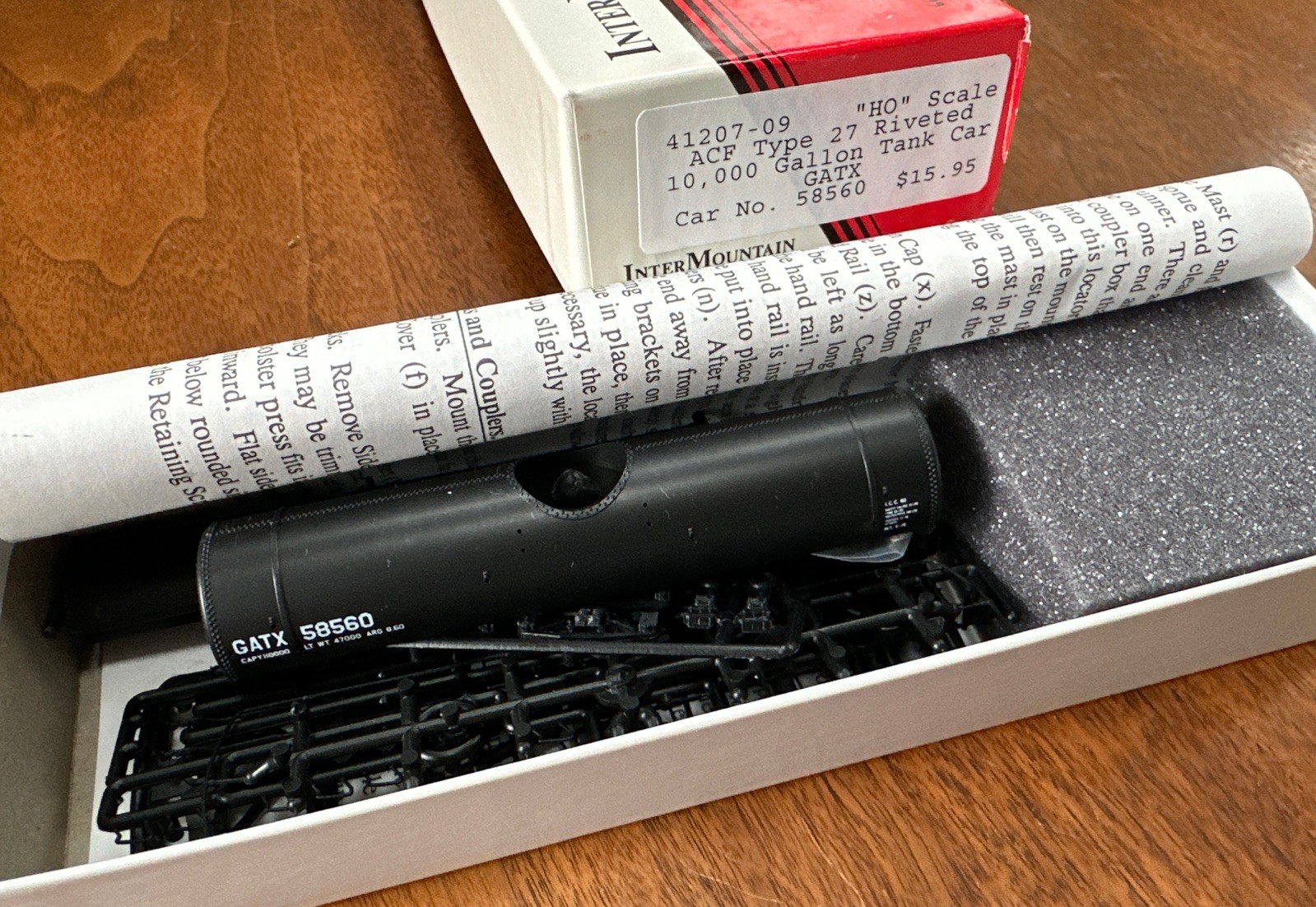 Intermountain HO Kit #41207-09 ACF Type 27 10,000 Gal Tank Car GATX 58560 NIB NY