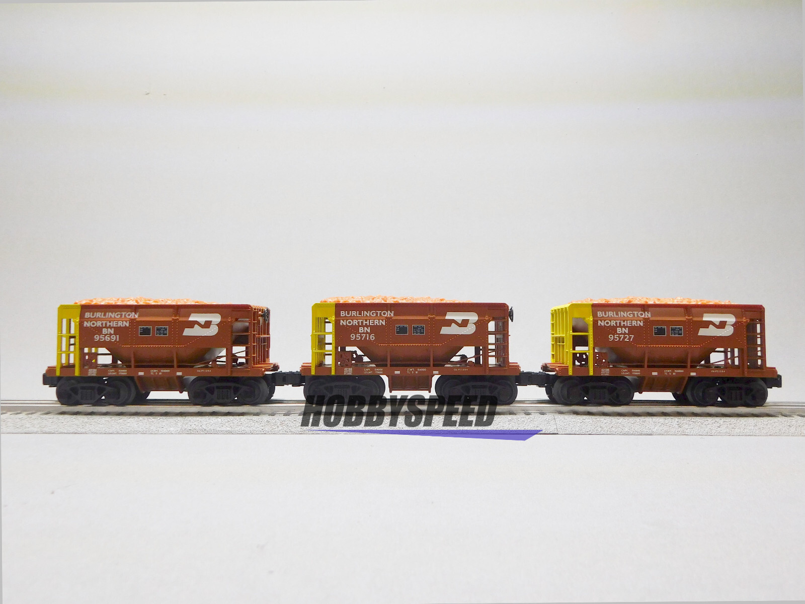 LIONEL BURLINGTON NORTHERN STANDARD O ORE CAR 6 PACK #1 O GAUGE 2243180 NEW