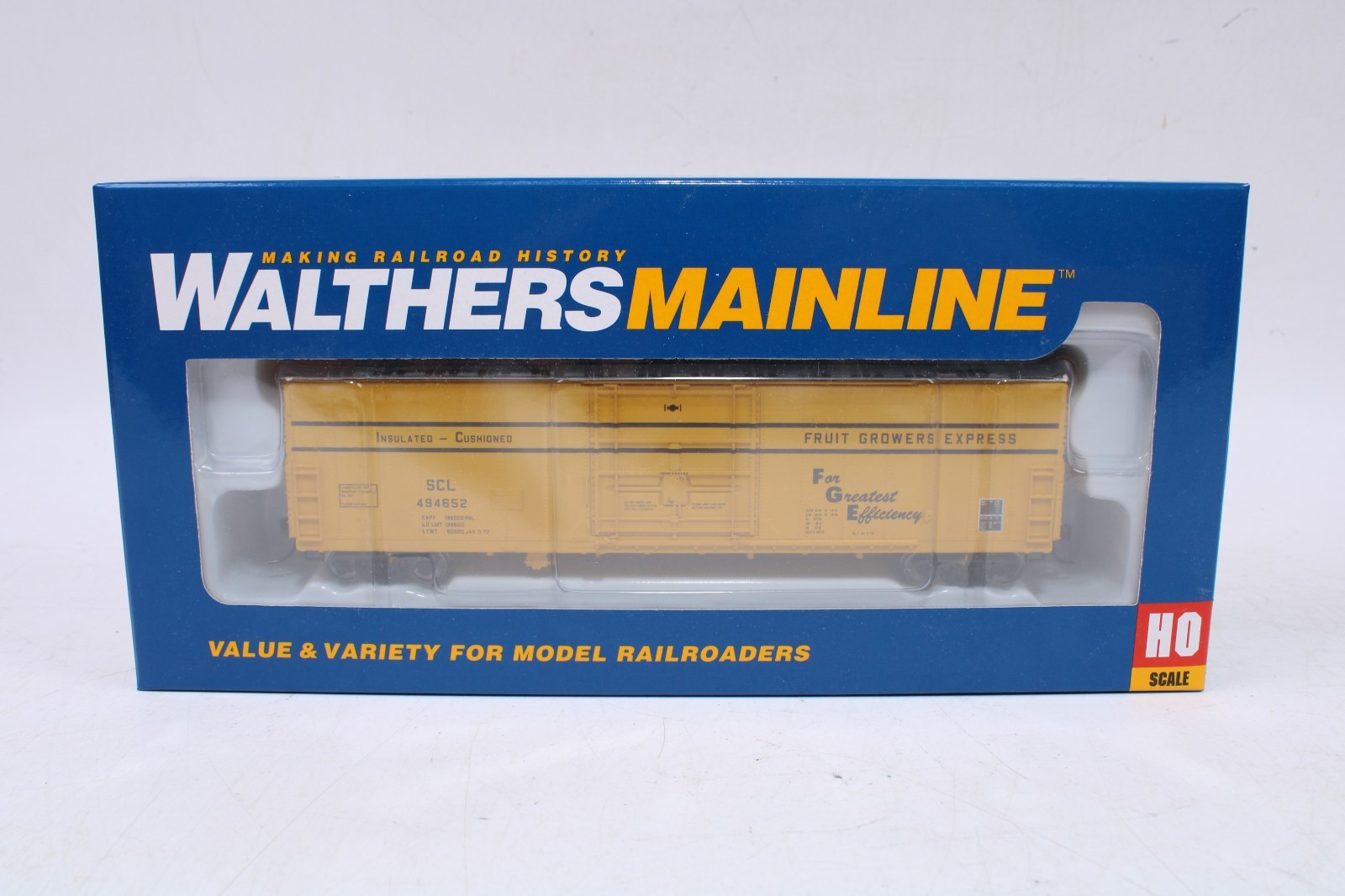Walthers 910-2035 HO 50′ Insulated Boxcar Seaboard Coast Line #494652