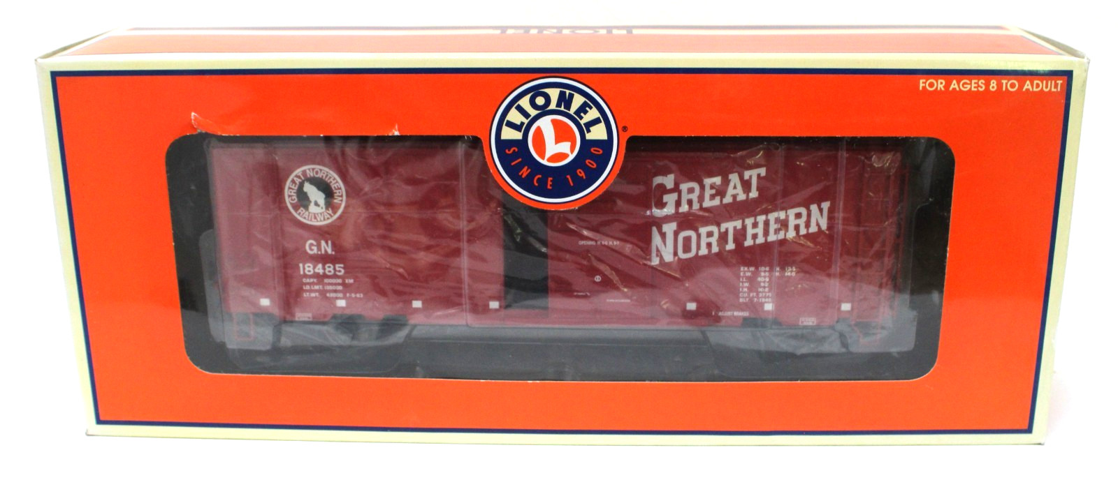 Lionel 6-17289 O GN PS-1 Box Car #18485 1:48 (scale) NIB 2004