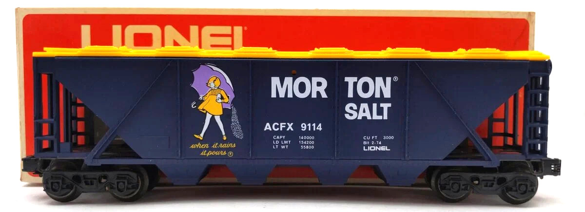 Lionel 6-9114 Morton Salt Billboard Hopper New in Box 1:48 Scale