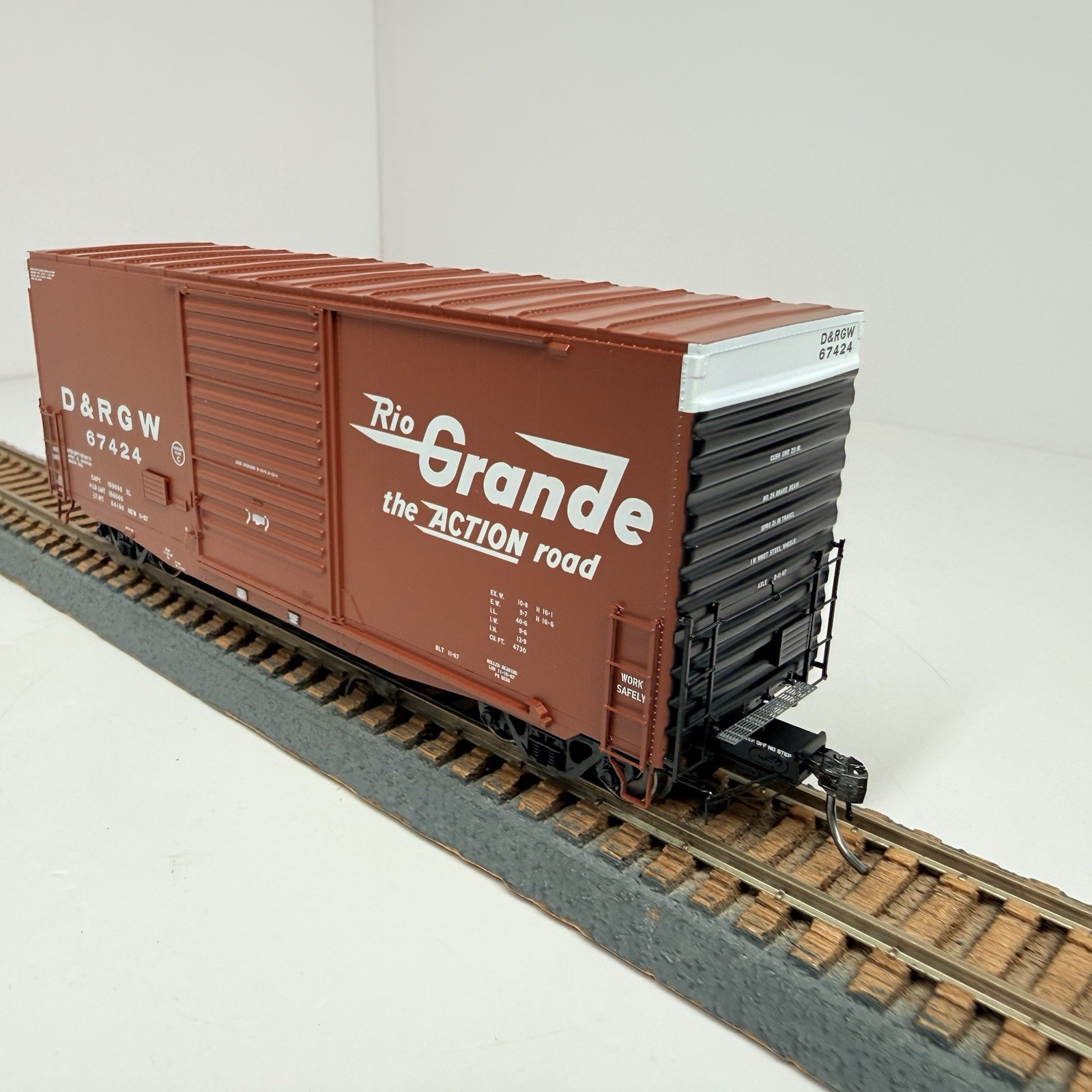 HO Scale Tangent D&RGW Pullman Standard PS-1 40′ 4900cf Mini-Hy Cube Box Car