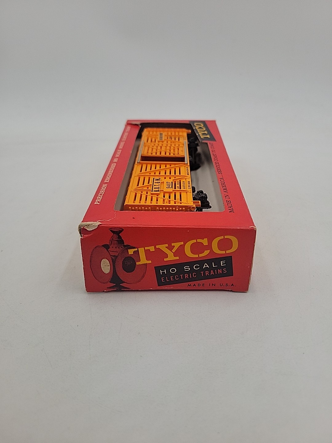 Vintage Tyco HO Scale Missouri Pacific NOT&M 54117 Stock Cattle Car w/ Box