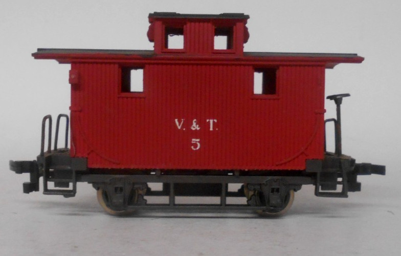 AHM Rivarossi HO Scale #6251 Old Time Wood Caboose V & T Railroad #5