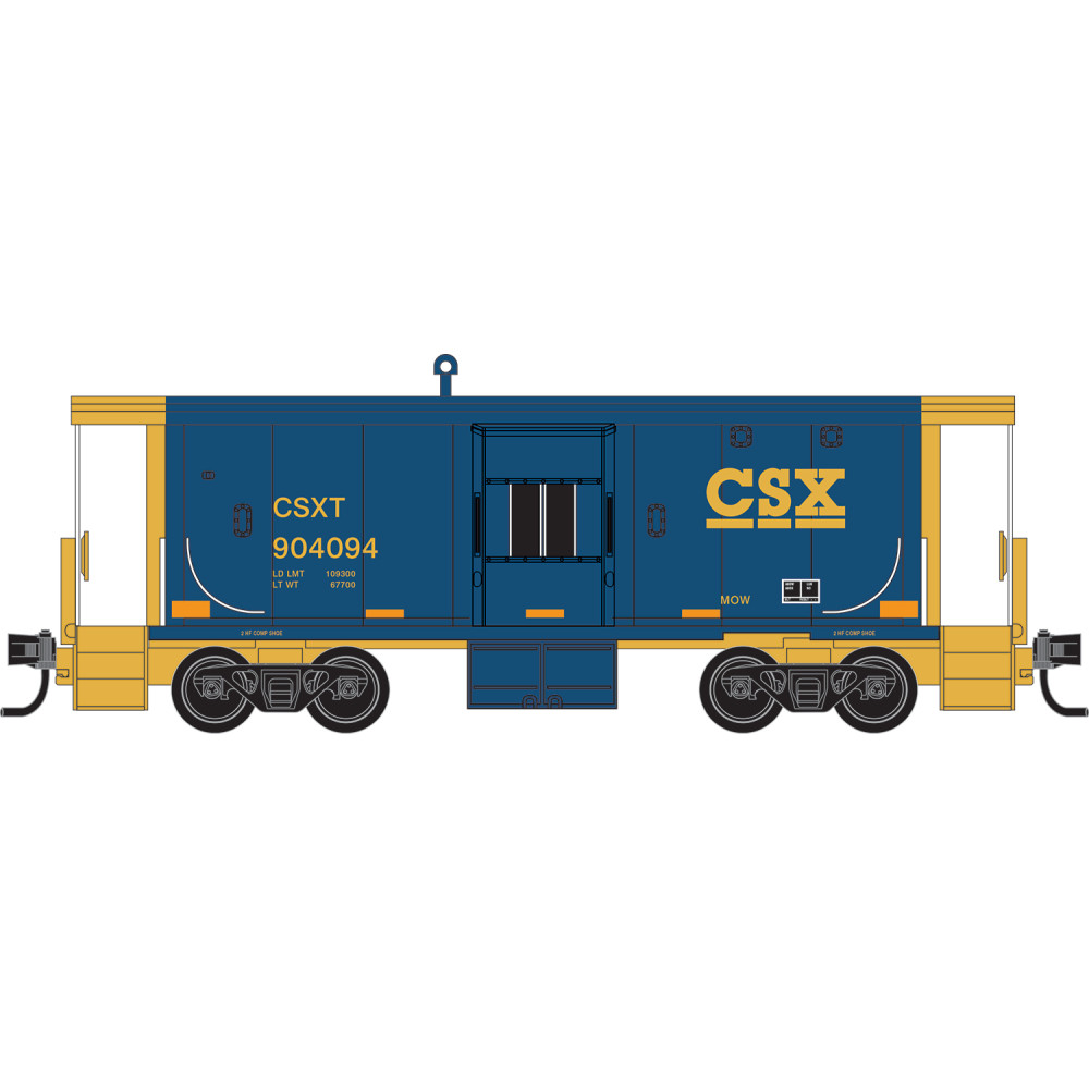 Micro Trains ~ N Scale ~ 31′ Bay Window Caboose ~ CSX #904094 ~ 13000330