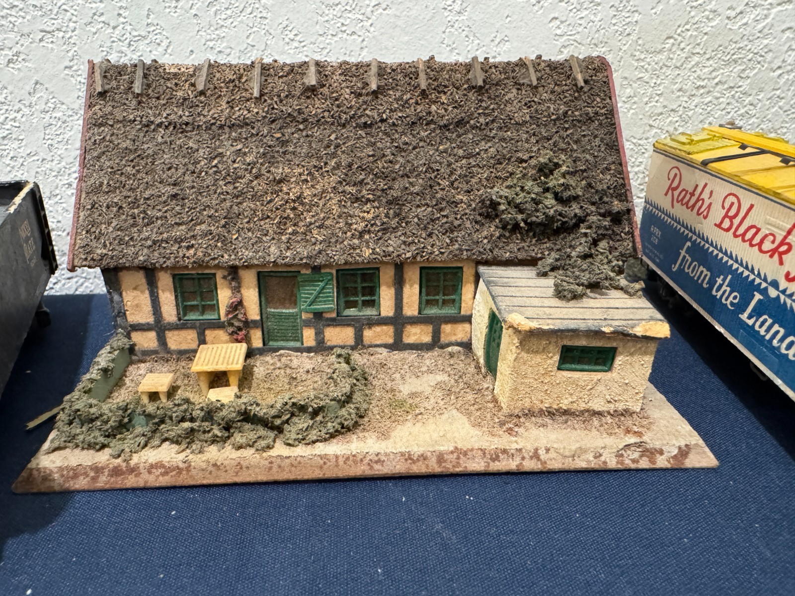 Large Lot of HO Scale Train Cars/Decor (Hand Made?)