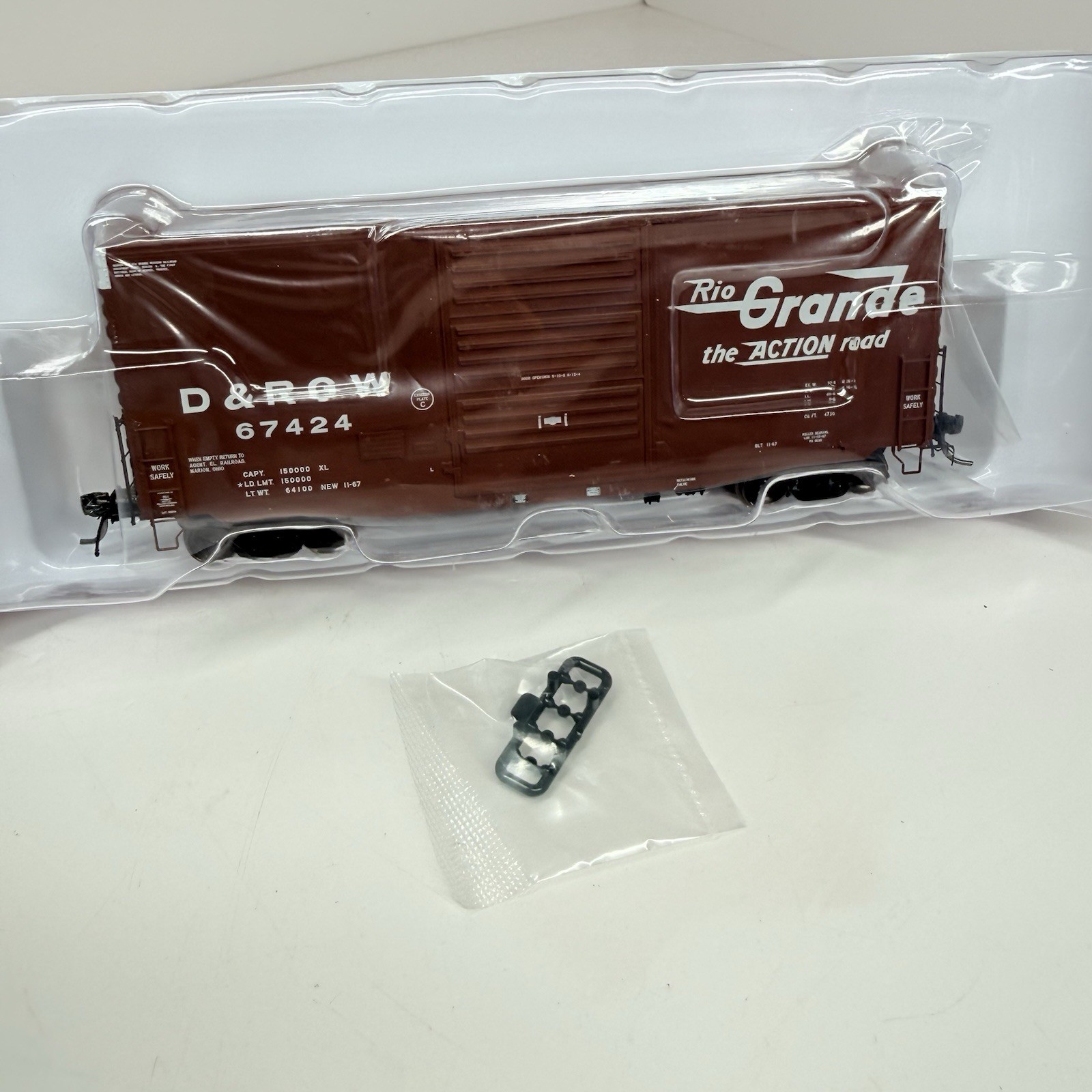 HO Scale Tangent D&RGW Pullman Standard PS-1 40′ 4900cf Mini-Hy Cube Box Car