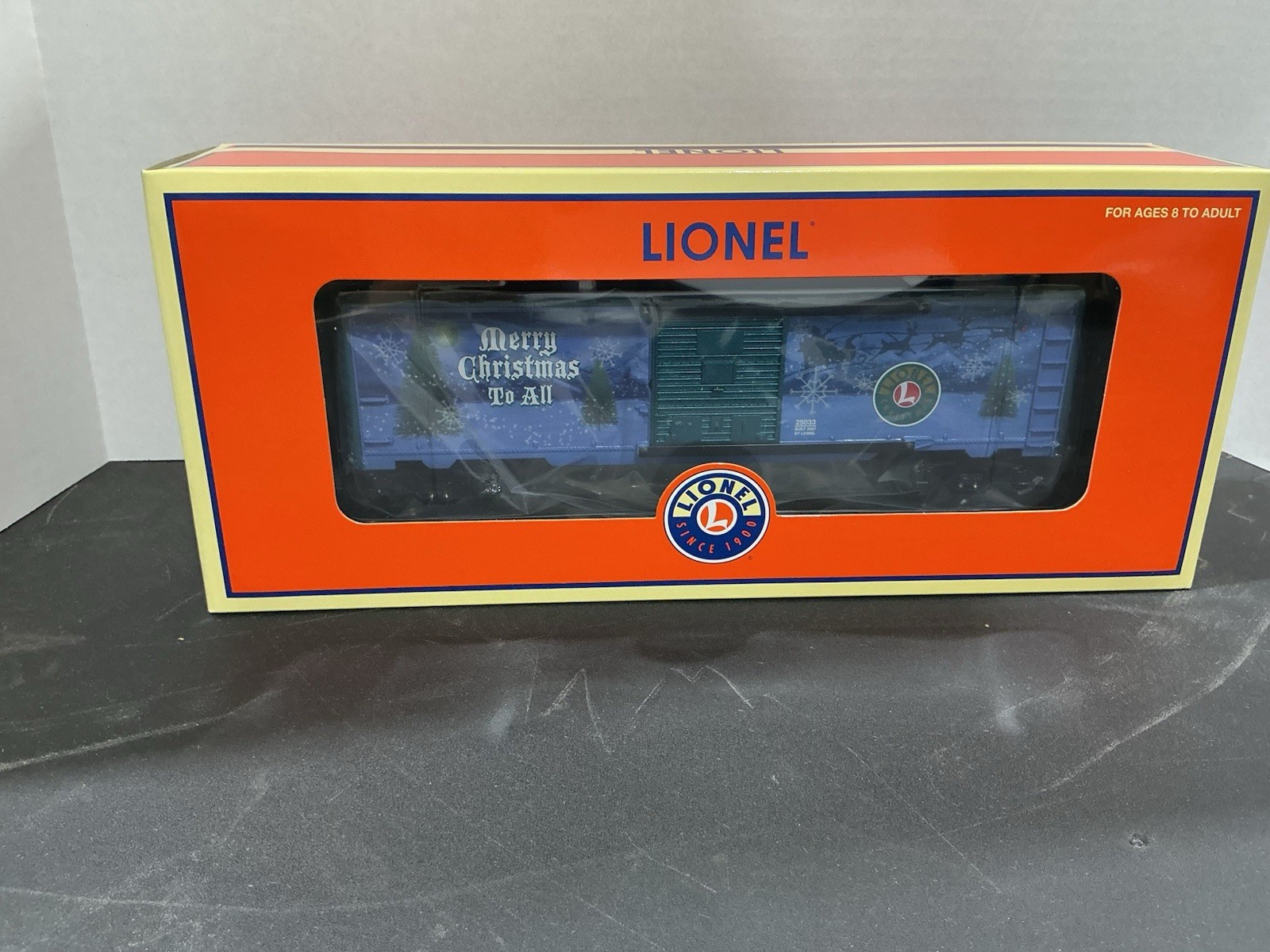 LIONEL Merry Christmas 2007 BOXCAR 6-25033 SANTA REINDEER 25033 CTS 3.2.1